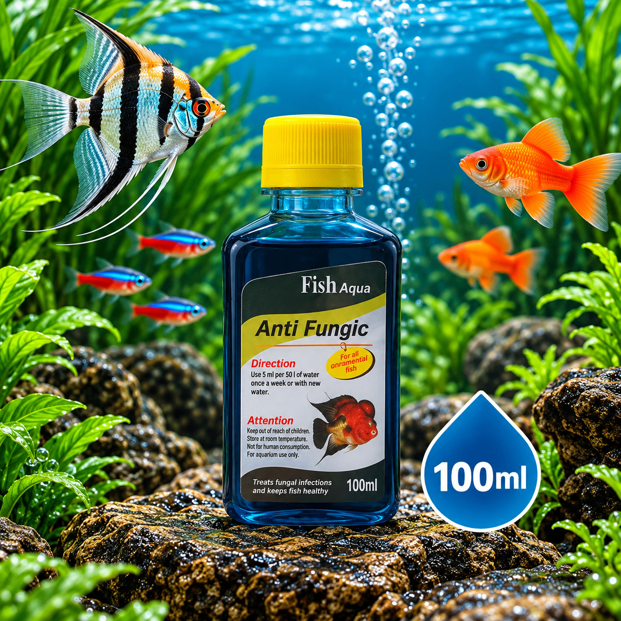 Balıq xəstəlikləri üçün maye Fish Aqua Anti fungic, 100 q