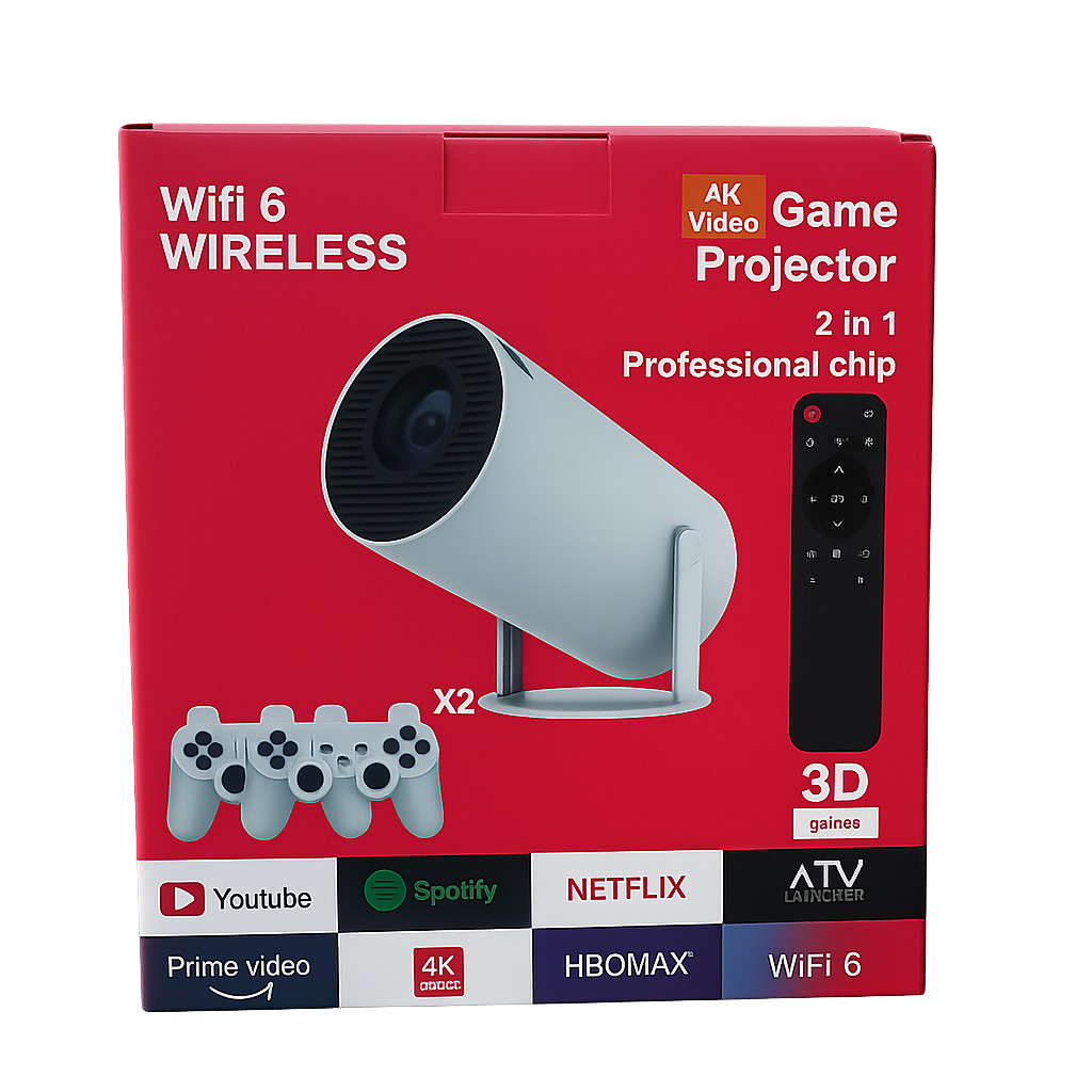 Proyektor, 1280x720 piksel, HDMI/USB/Audioçıxış (Mini Jack 3.5), 5 Vt, Portativ
