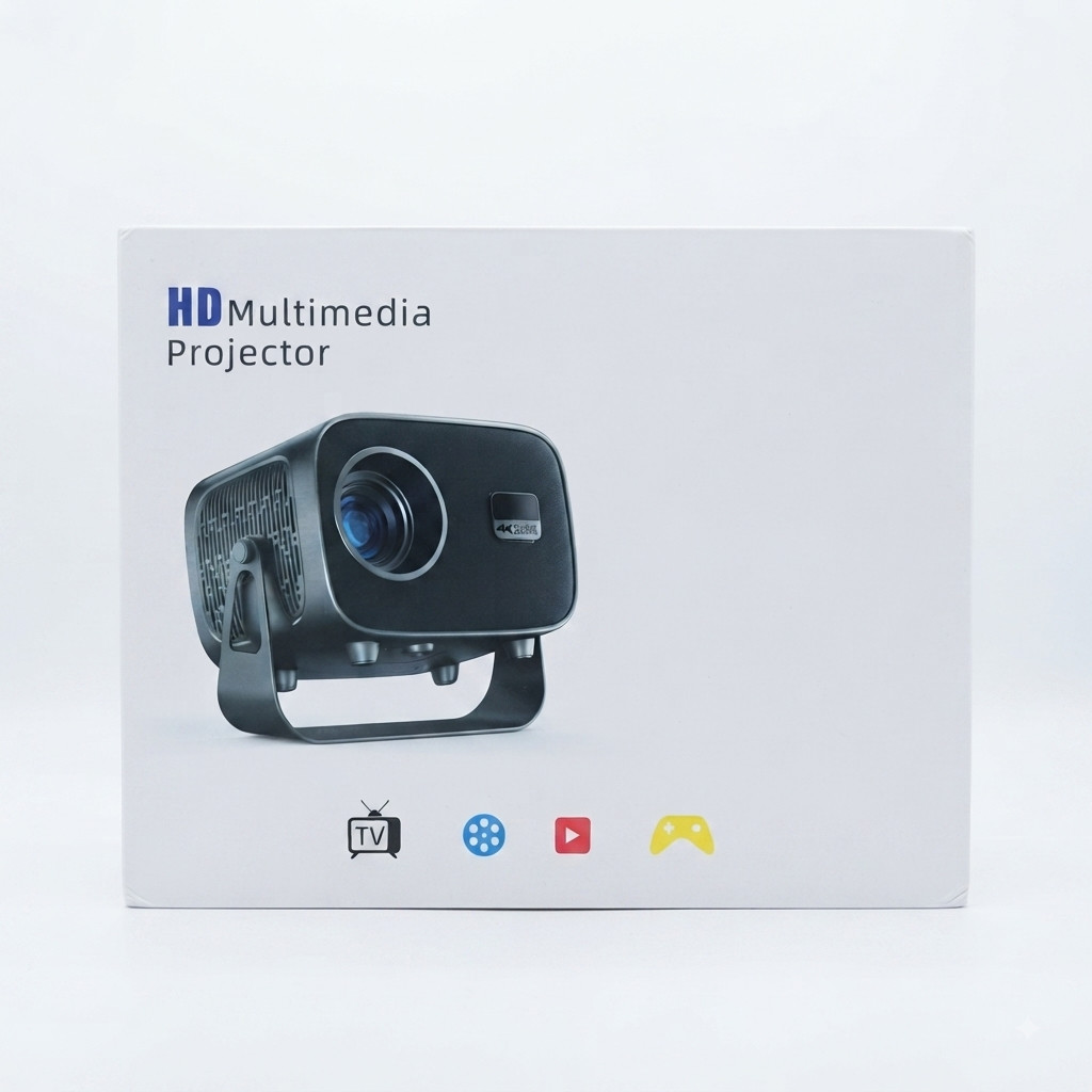Proyektor A10, 1280x720 piksel, Audioçıxış (Mini Jack3.5), HDMI, USB, 5 Vt, Portativ