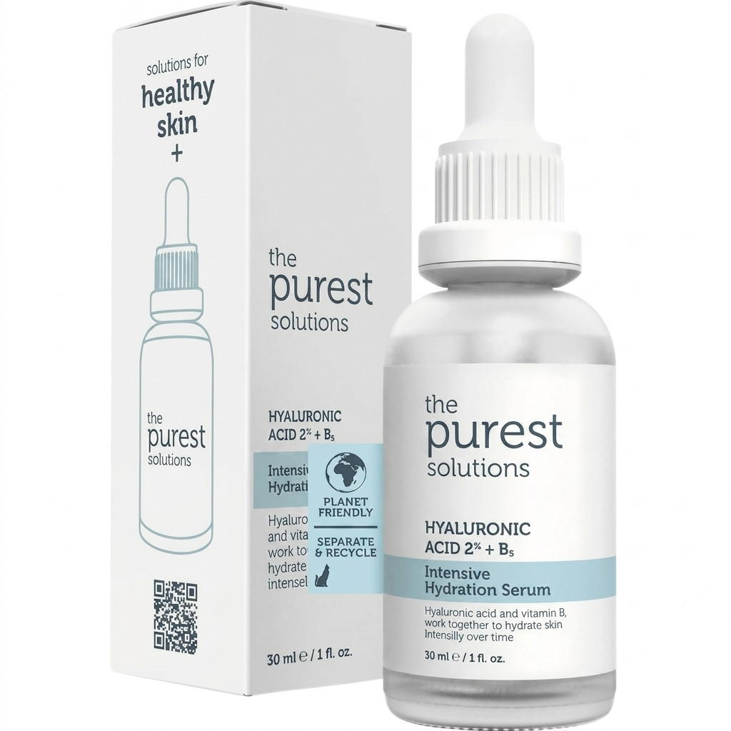 Nəmləndirici üz zərdabı The Puest Solutions Hyaluronic Acid 2% + B5, 30 ml
