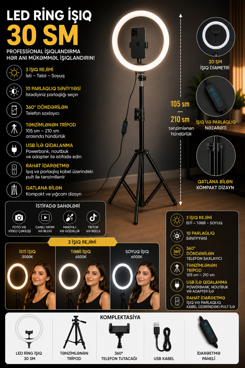 LED işıqlandırma 220 V
