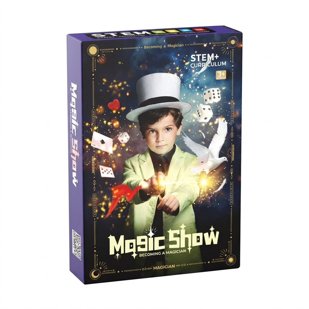 Uşaqlar üçün sehrbaz dəsti Magic Show 10780, 74 fokus, 3 yaşdan