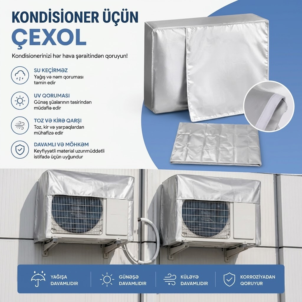 Kondisioner üçün çexol, universal, boz