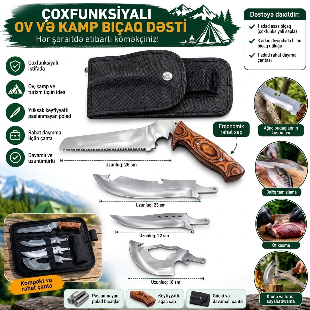 Ov bıçağı, Qəhvəyi, Ağ