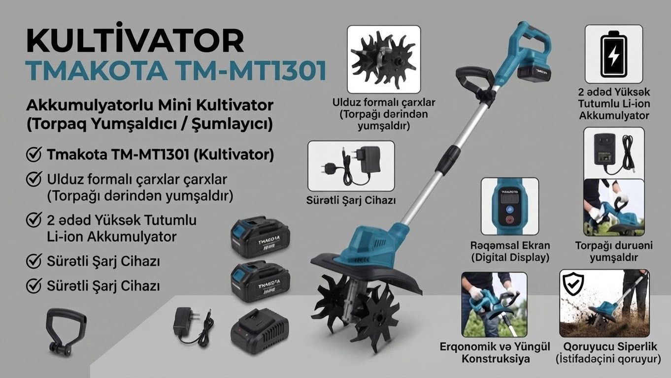 Elektrik kultivator 300 W