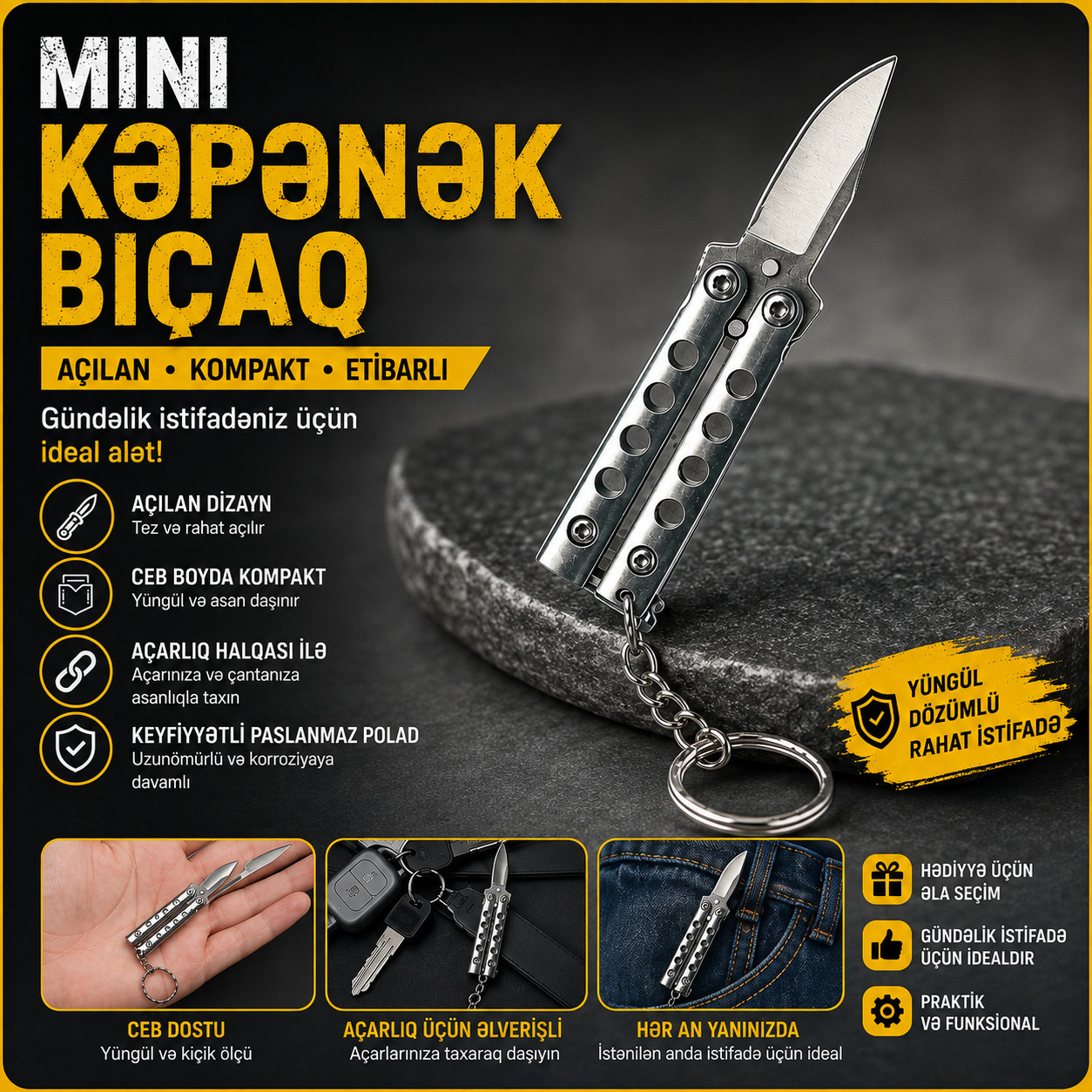 Bıçaq, Dəmir, Gümüşü