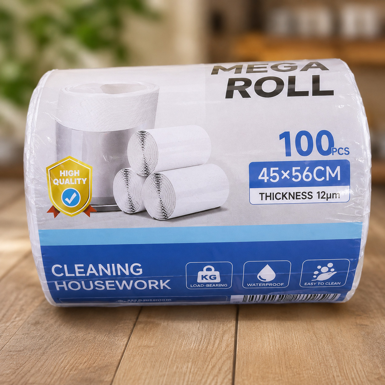 Zibil torbası, 30 l, 100 əd, Bağcıqlı, Polietilen