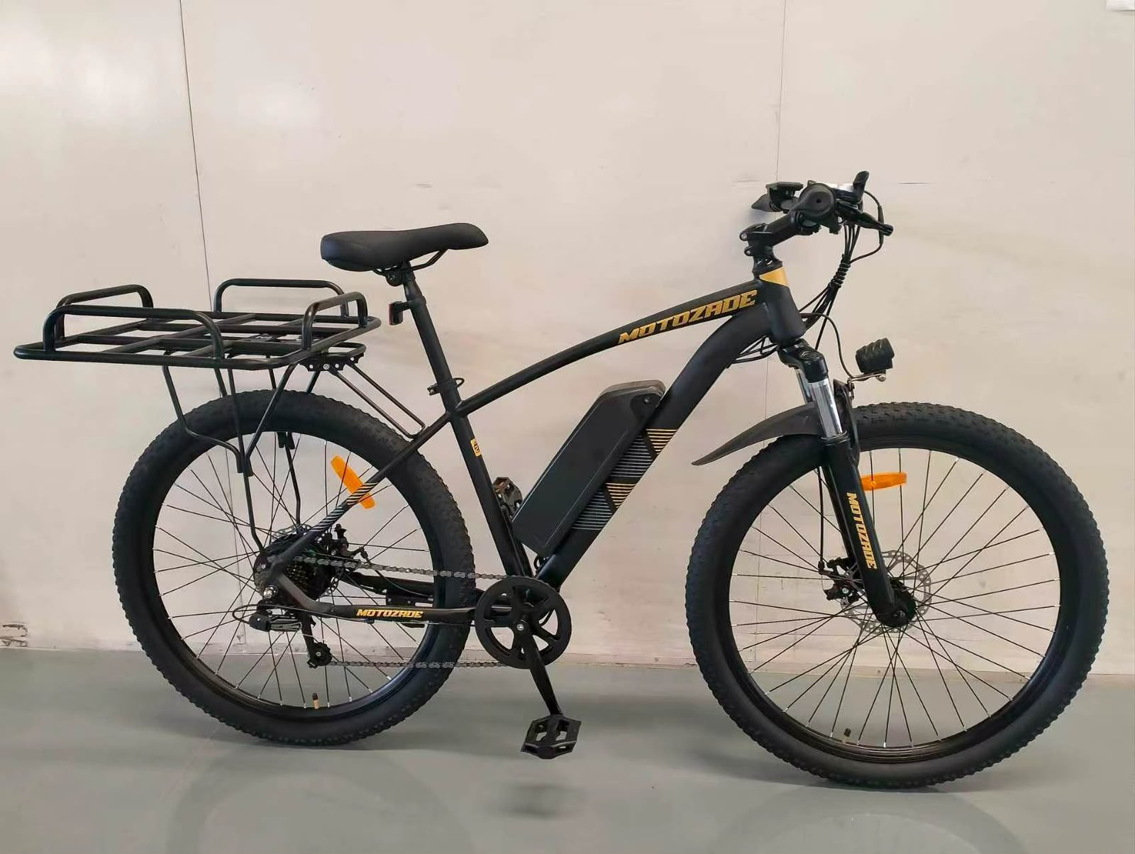 Elektrik velosiped Motozade, GT17, 50-70 km, 35 km/s, qara/qızılı