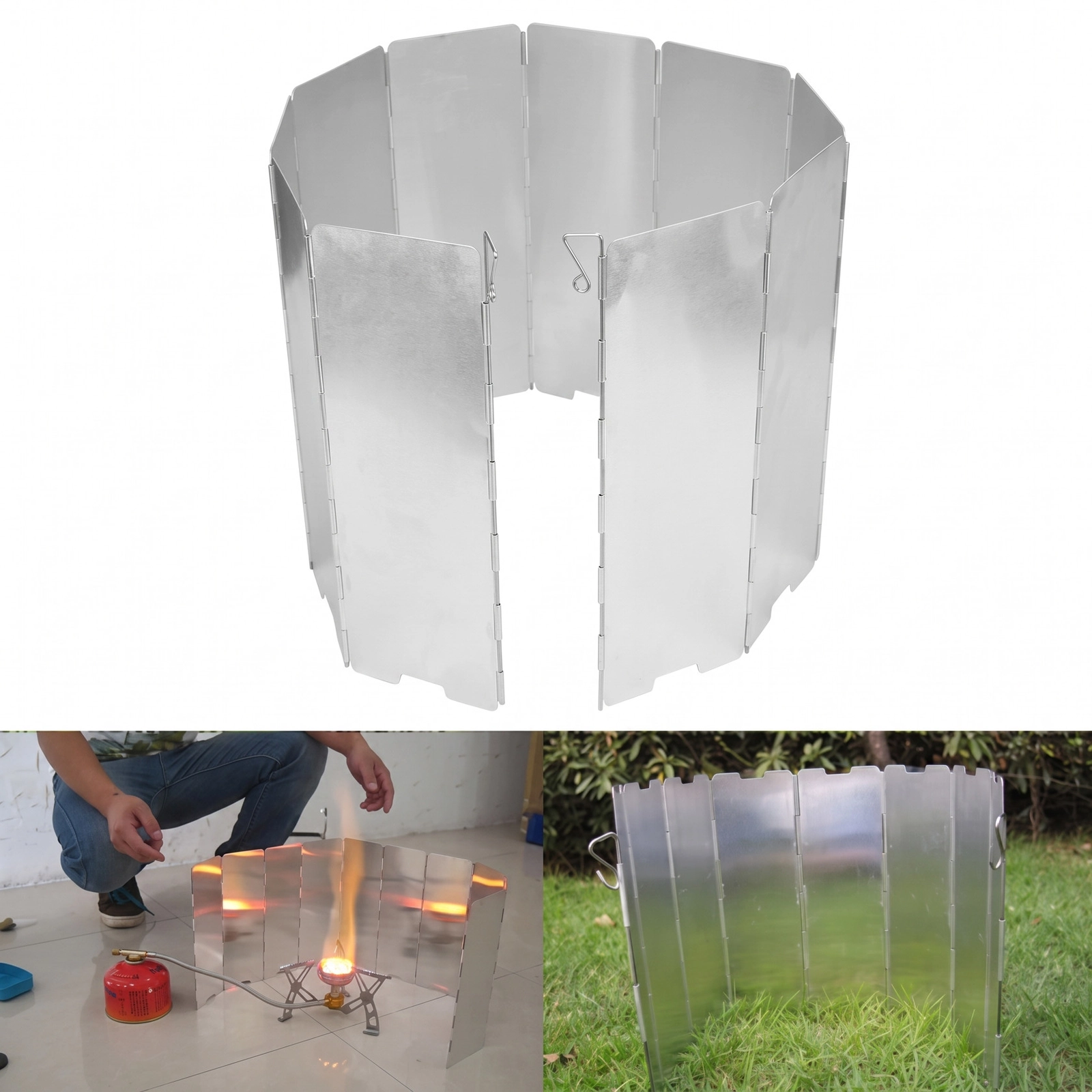 Barbekü üçün qoruyucu ekran paslanmayan polad gümüşü