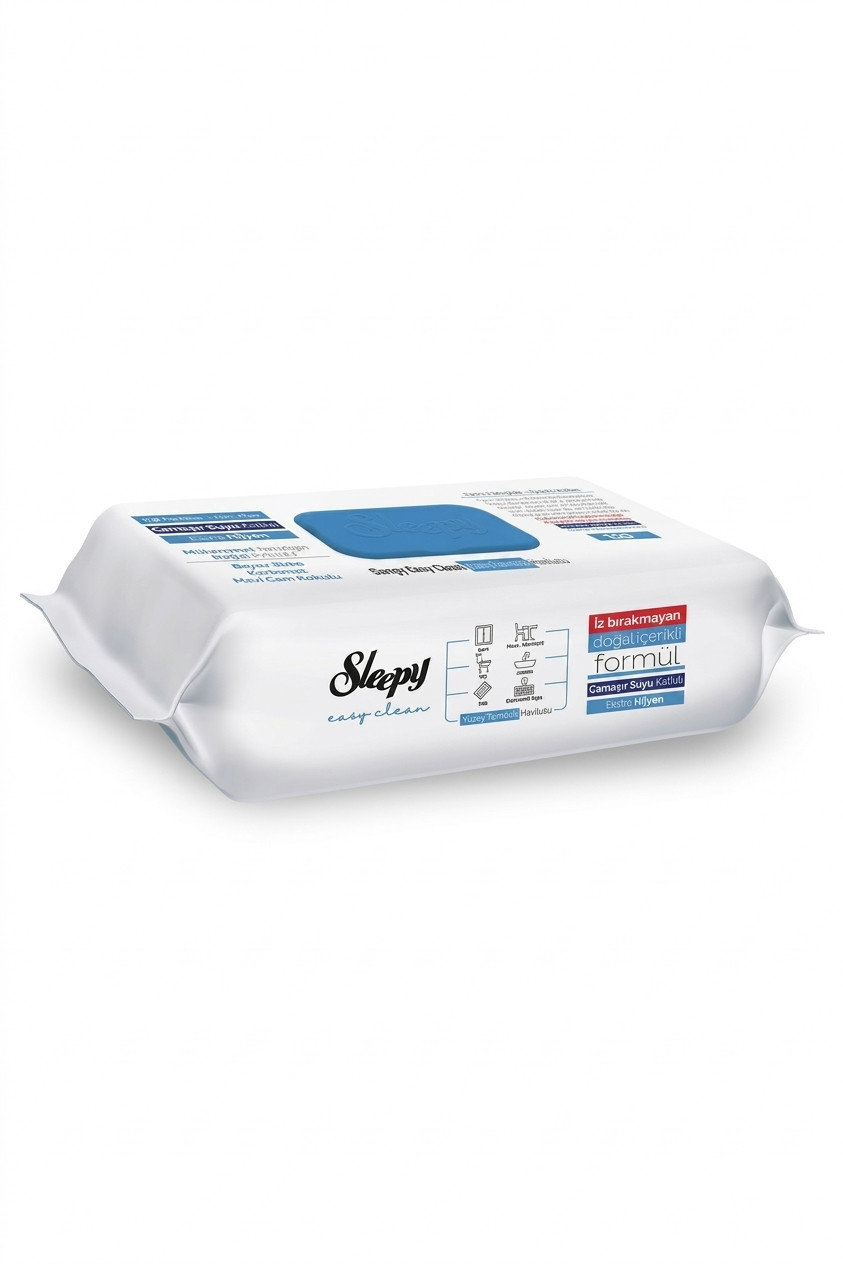 Səth təmizləyici nəm salfetlər Sleepy Easy Clean, 100 əd