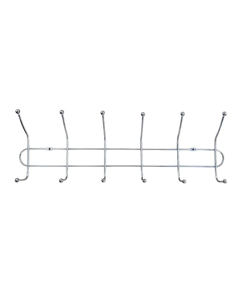 Hamam otağı üçün qarmaq 95602753, 6-lı, gümüşü, 49.3x14 sm