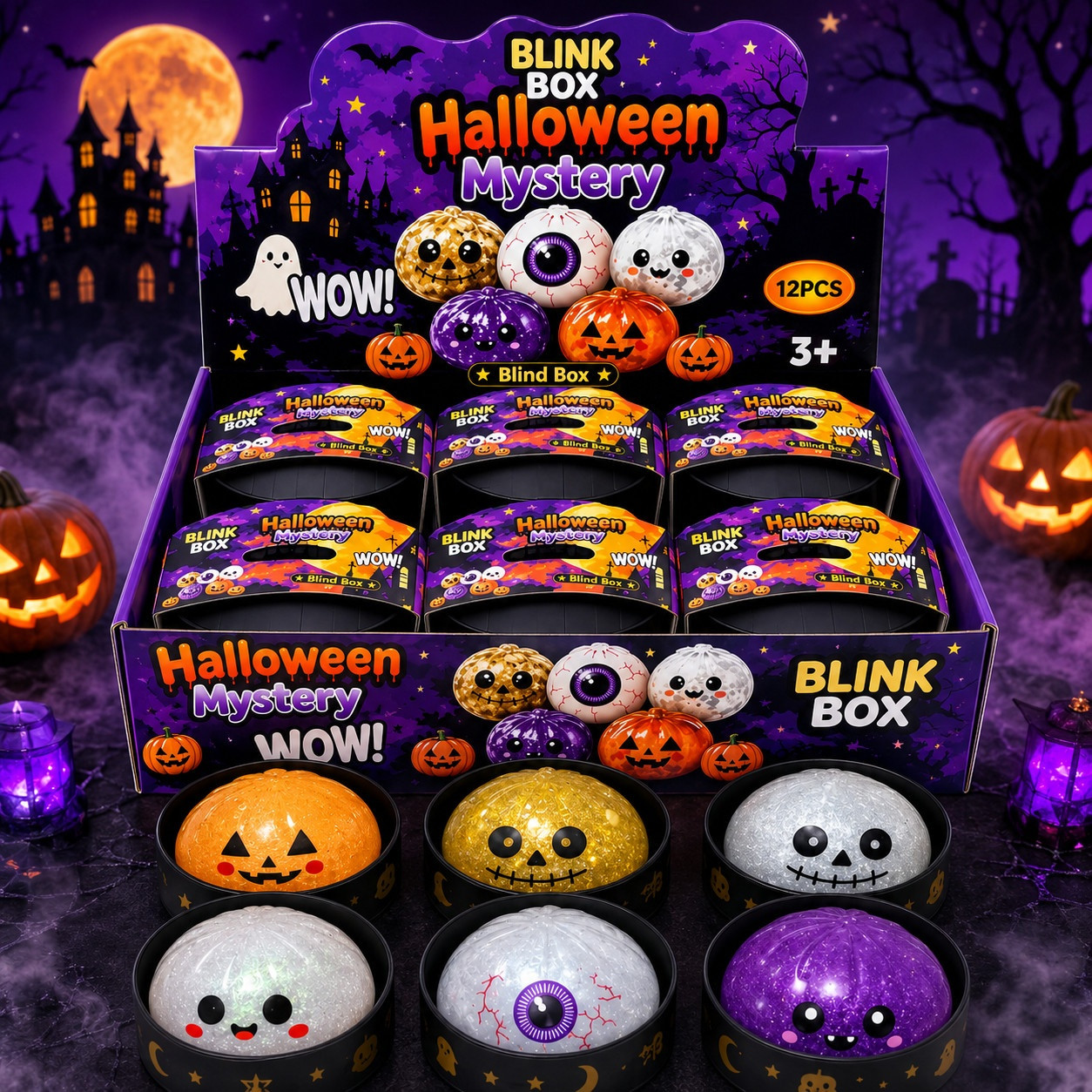 Antistress oyuncaq Dumpling Halloween squishy, 3+