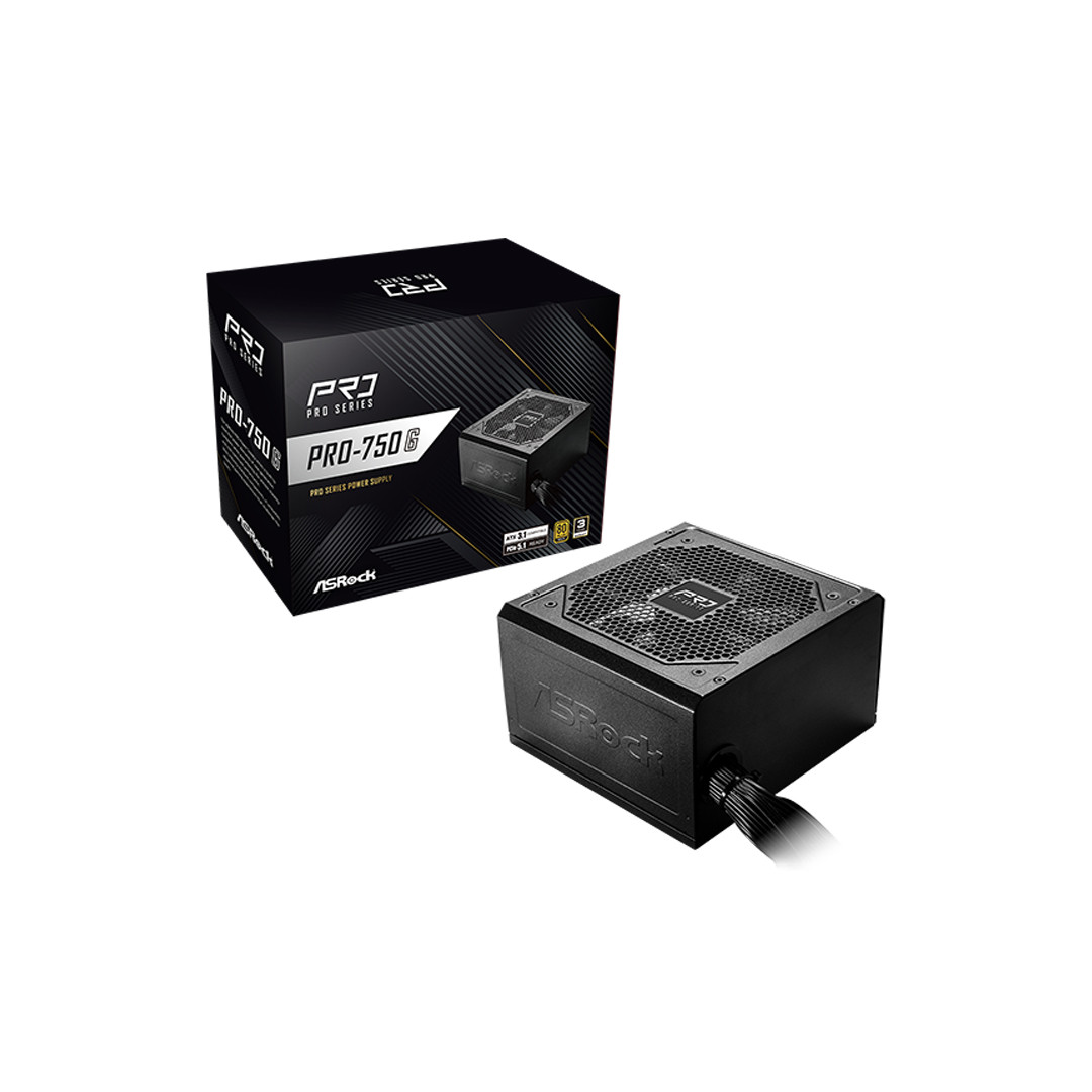 Qida bloku ASRock PRO 750G ATX 750 W 4+4-pin 17.5 dB