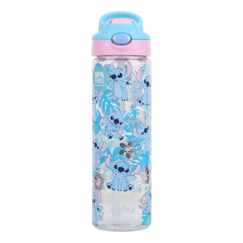 Su qabı SMIGGLE Disney Stitch, 3+ yaş, tritan/silikon, 650 ml