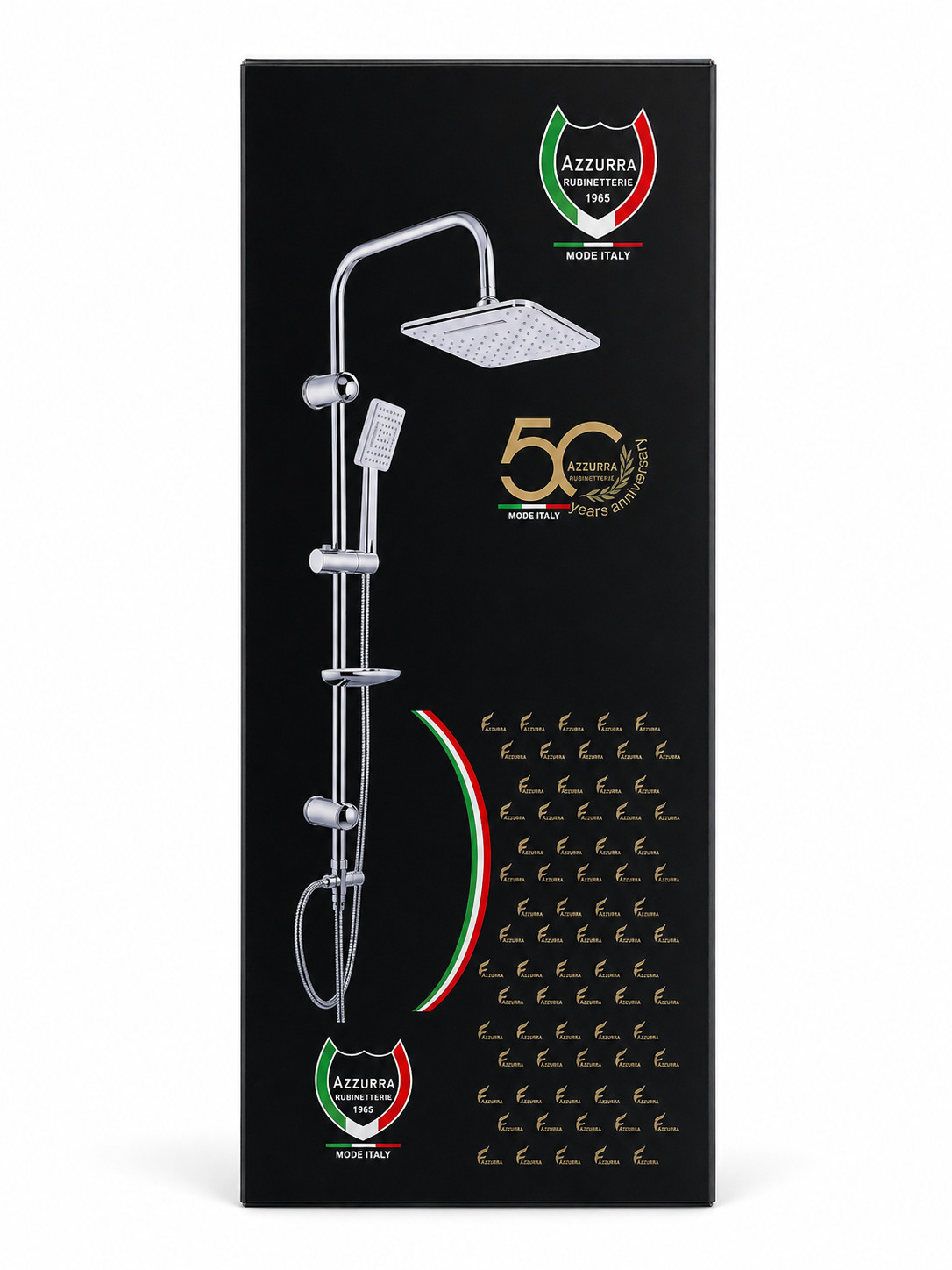 Duş ilə qarışdırıcı kran, Xrom, Divarüstü, Sink