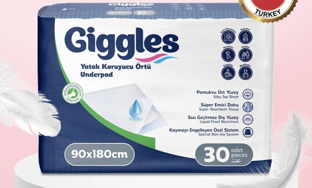 Hopdurucu birdəfəlik bələk Giggles, 90x180 sm, 30 əd