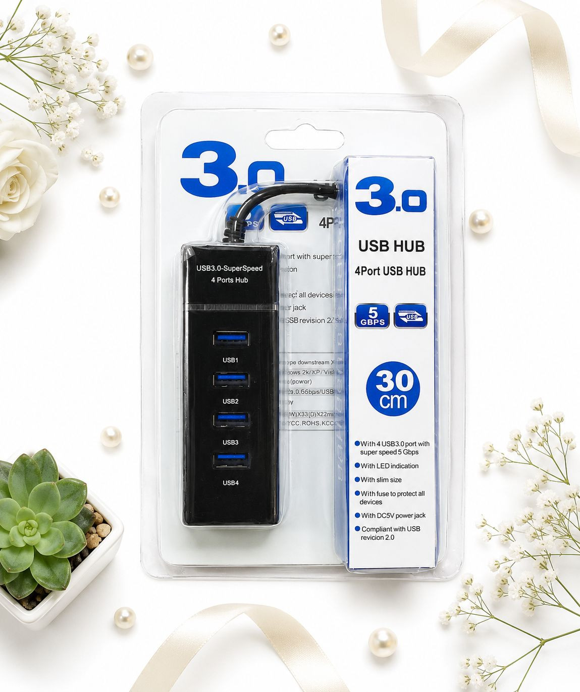 USB hub SuperSpeed USB 3.0 4 Port