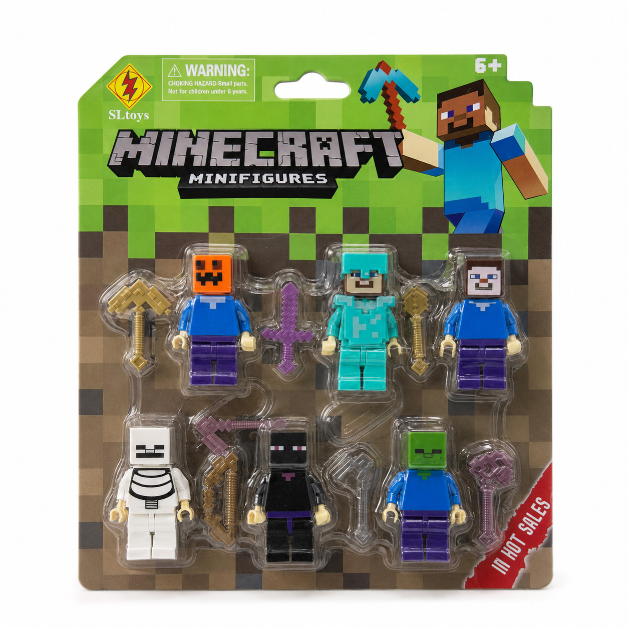 Oyun fiquru Minecraft, MK556, Fiqur, 3+, 50 mm, 12 ədəd