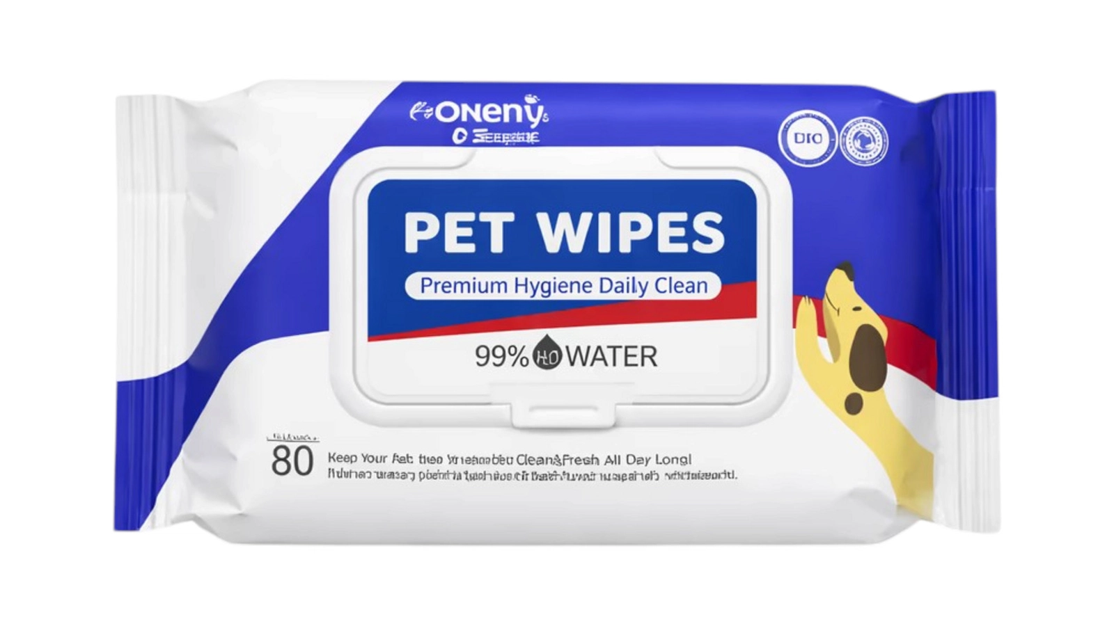 Heyvanlar üçün təmizləyici salfetlər Pet Wipes, 80 əd