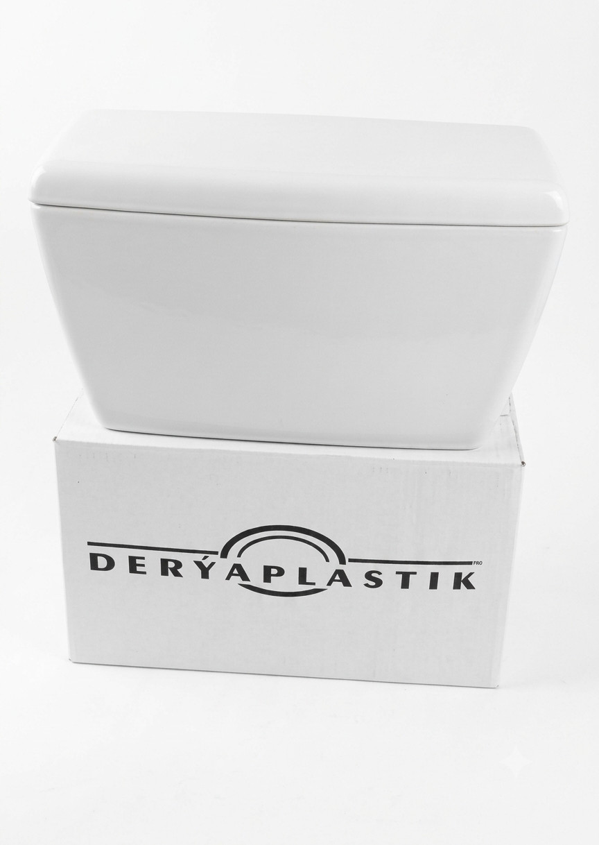 Unitaz çəni Derya, asma, plastik, 6 L, ağ