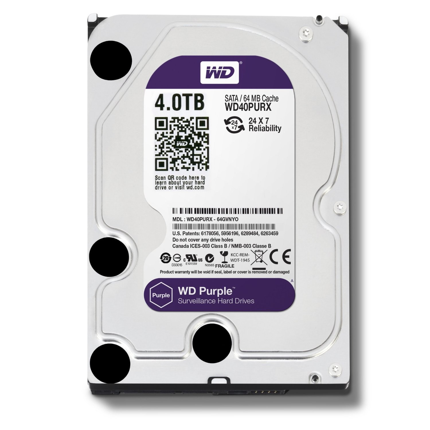 Sərt disk Western Digital, HDD, 3.5 düym, 150 Mb/s, 4000 GB