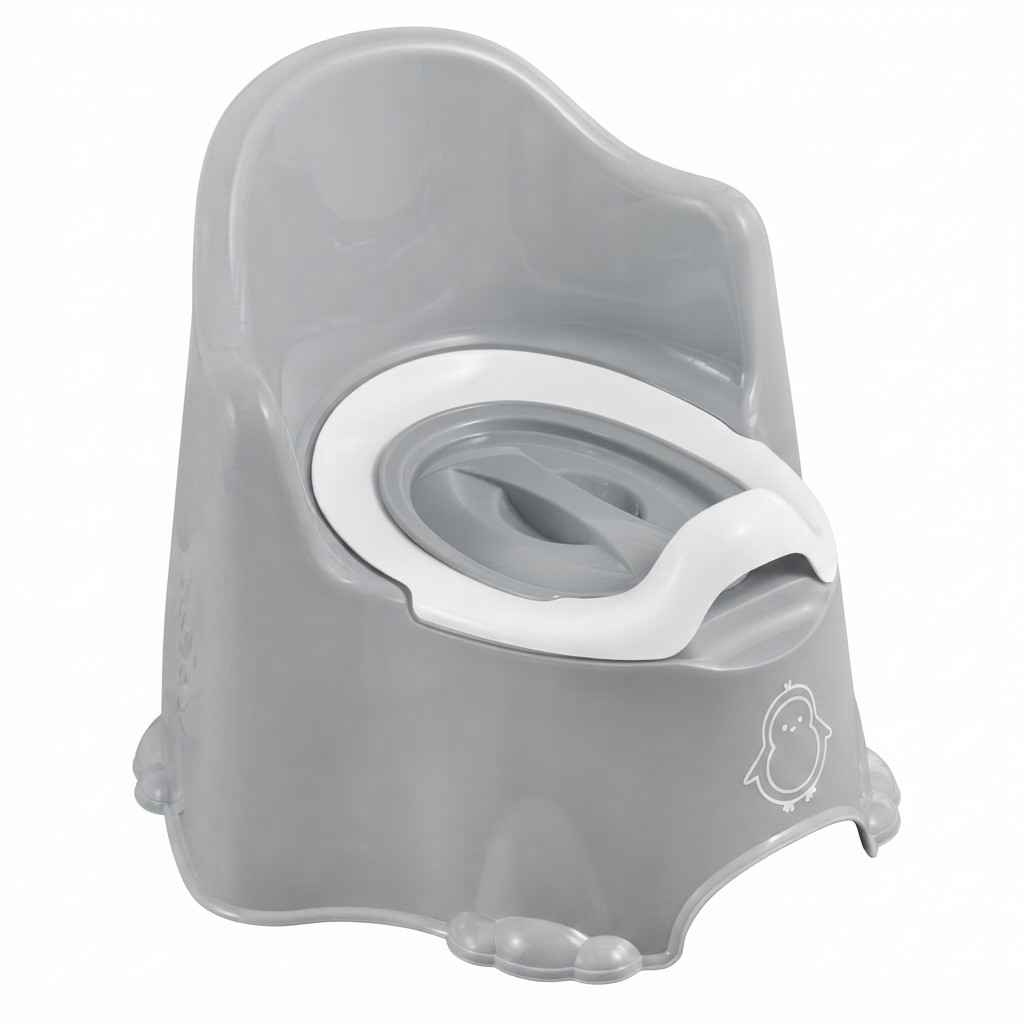 Körpə üçün güvəc, plastik, boz