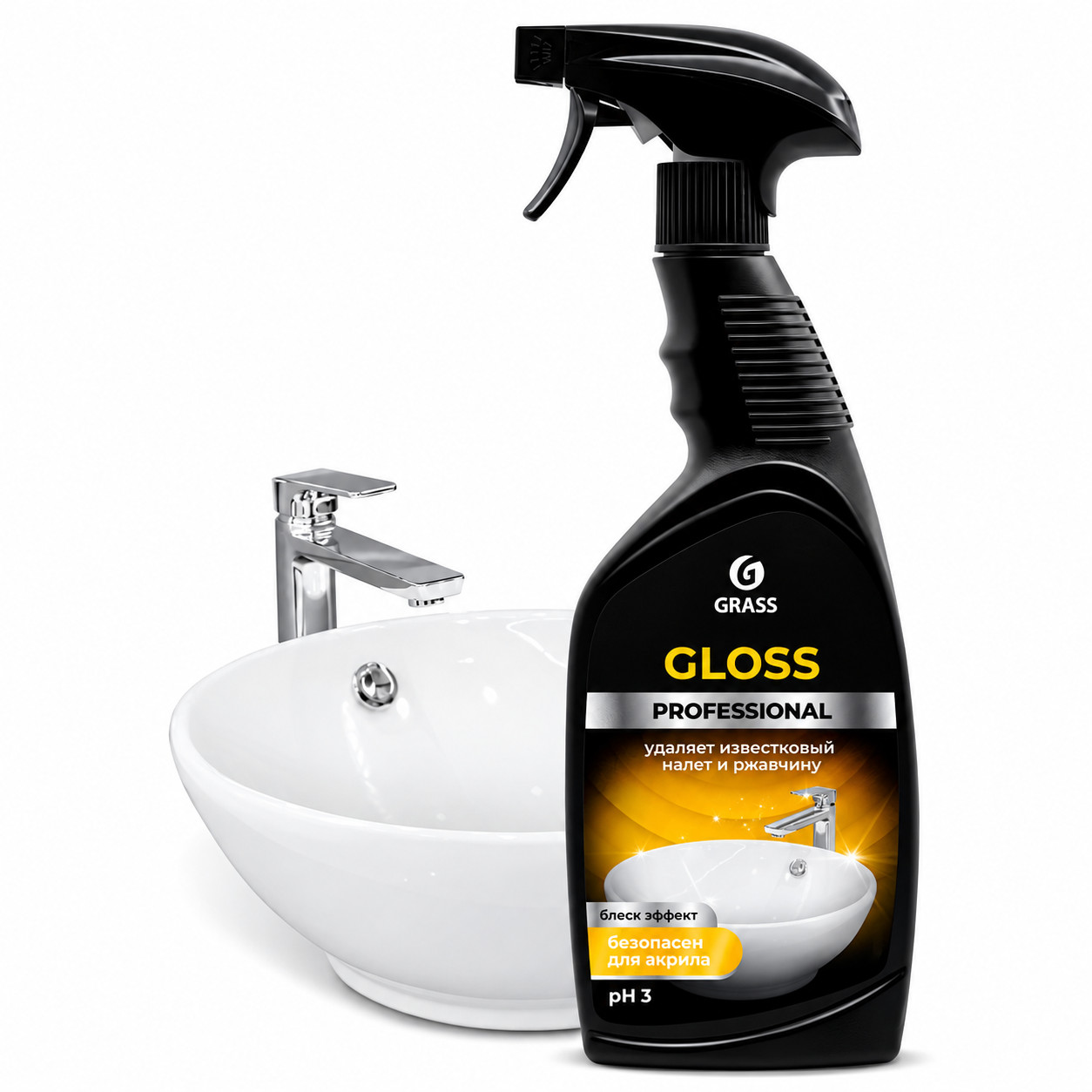 Hamam və duş üçün təmizləyici vasitə Grass Gloss Professional, 600 ml