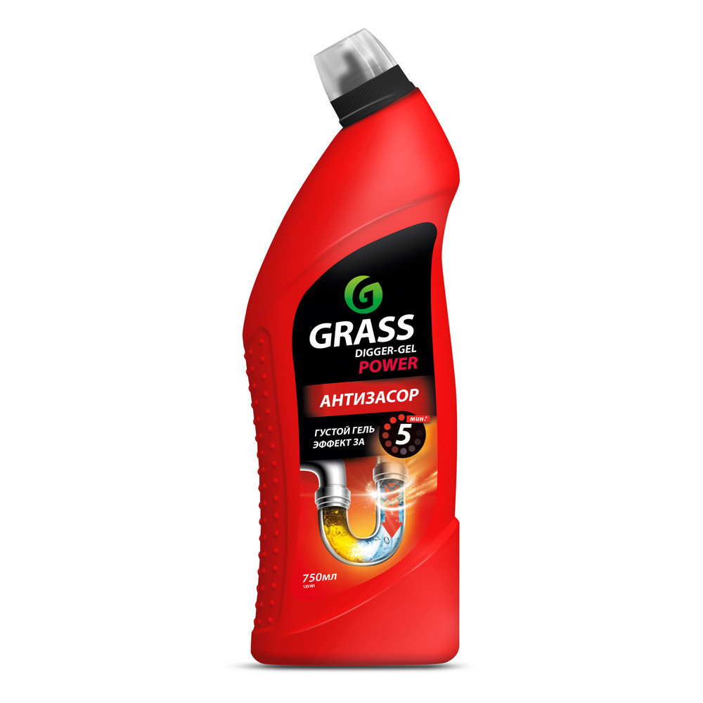 Boruların təmizlənməsi üçün gel Grass Digger-Gel Power, 750 ml