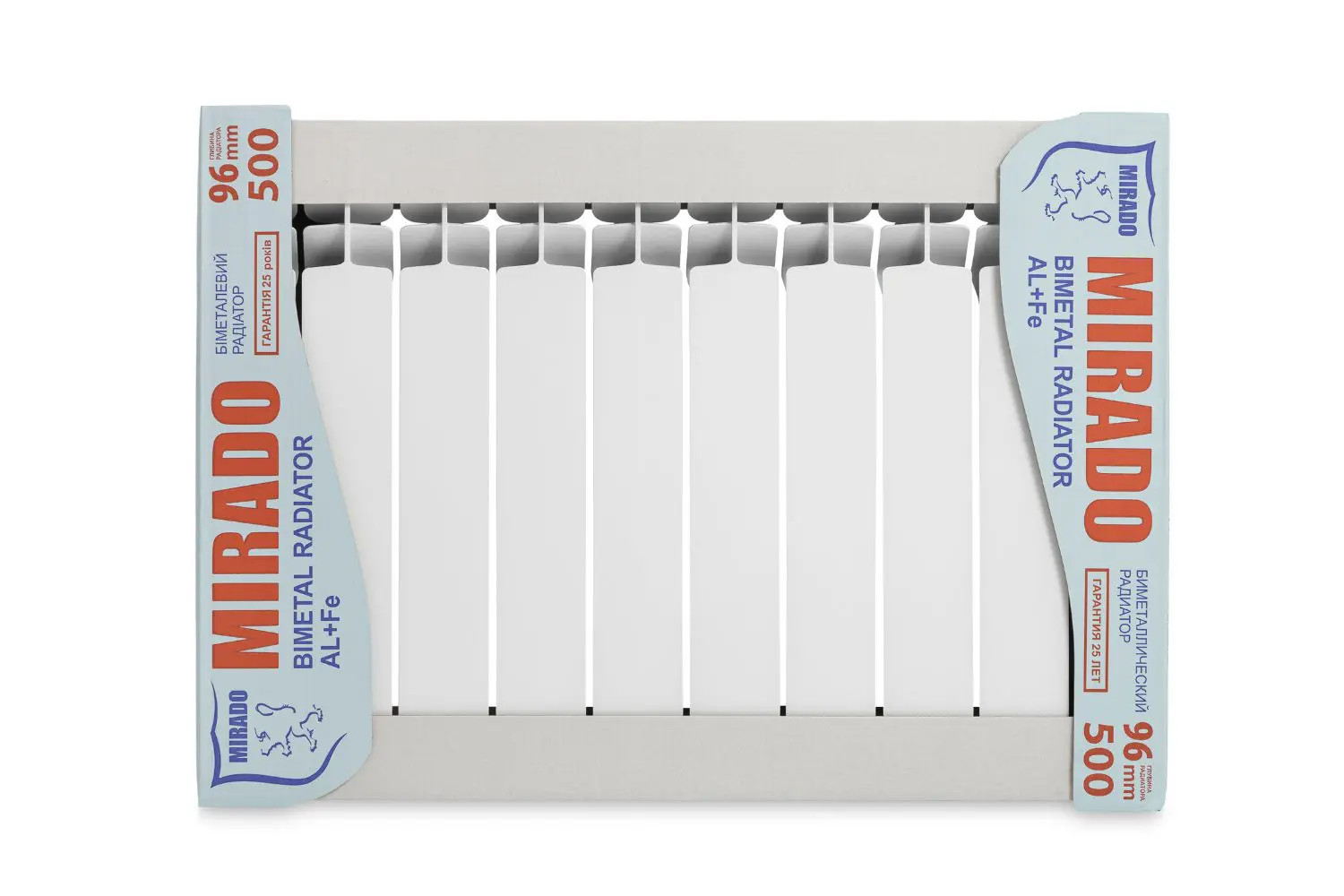 Kombi radiatoru Mirado, Alüminium və Polad, H=50sm 10bölmə