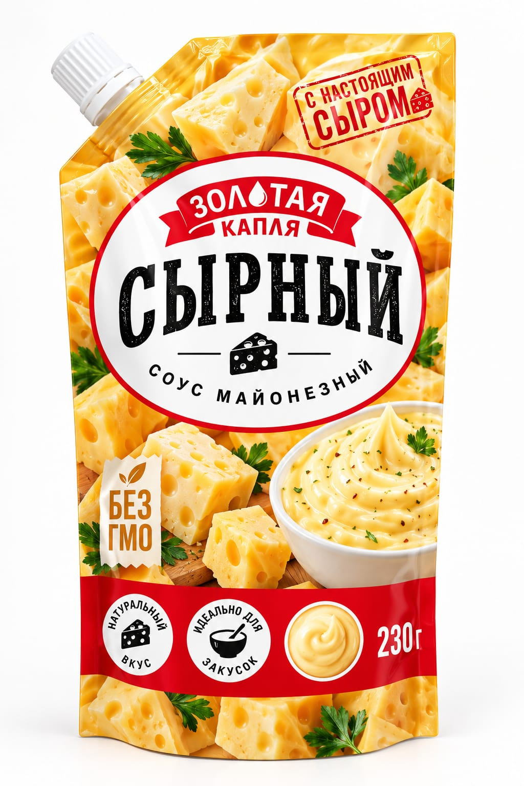 Pendirli mayonez sousu Золотая капля, 230 ml
