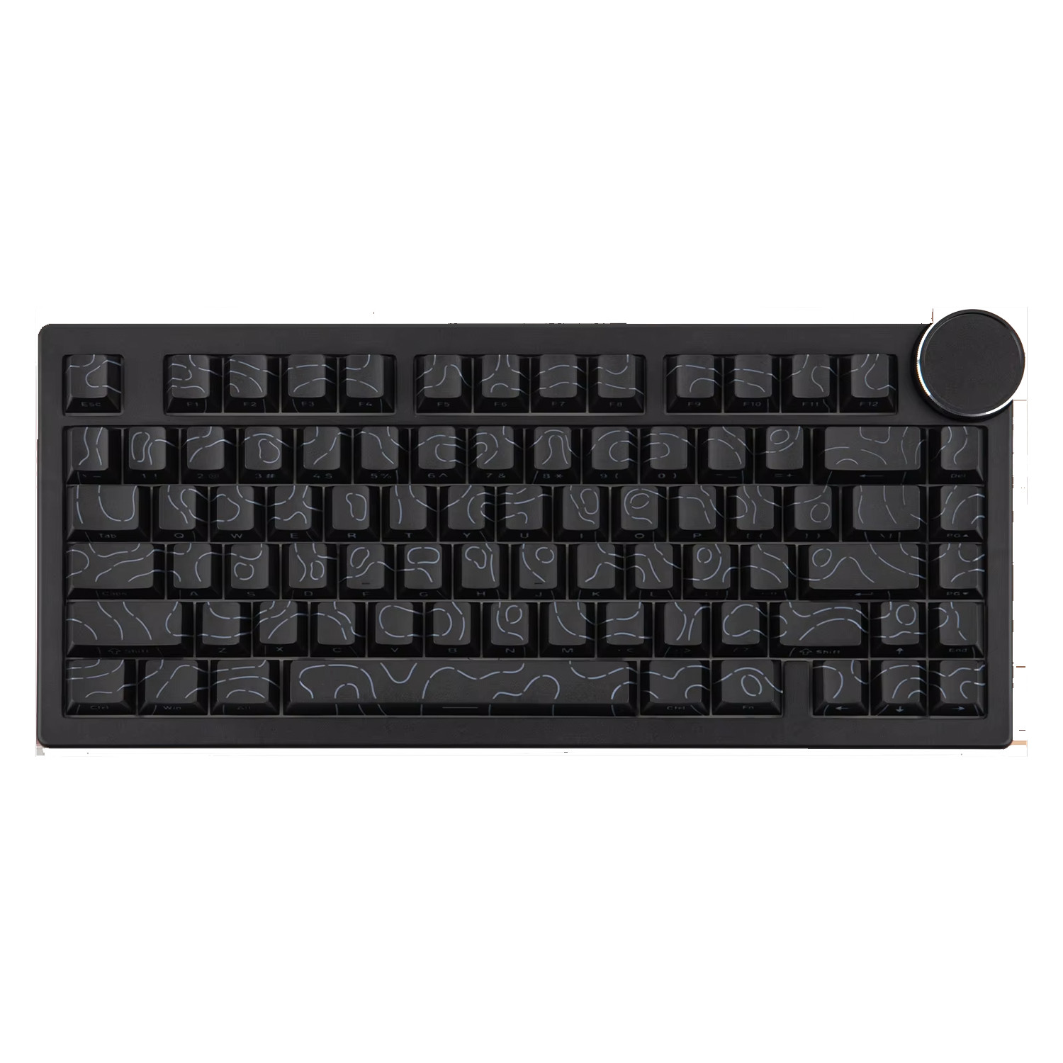 Oyun klaviaturası Ajazz AK820 V2 Black Contour, TKL, Bluetooth, USB, USB Type-C