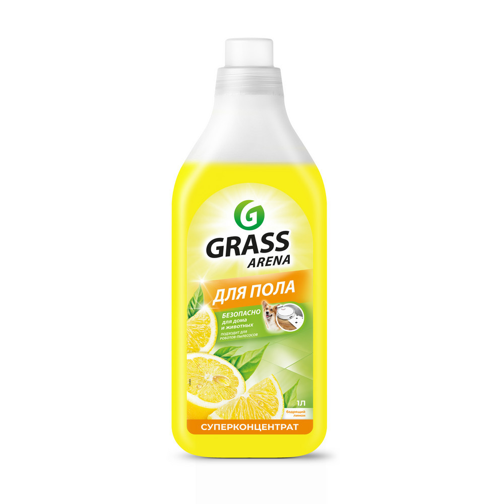 Yuyucu konsentrat döşəmə üçün Grass Arena Canlandırıcı limon, 1000 ml