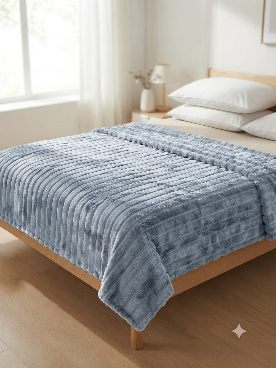 Örtük 78844895, birnəfərlik, mikrofiber, mavi, 160x220 sm