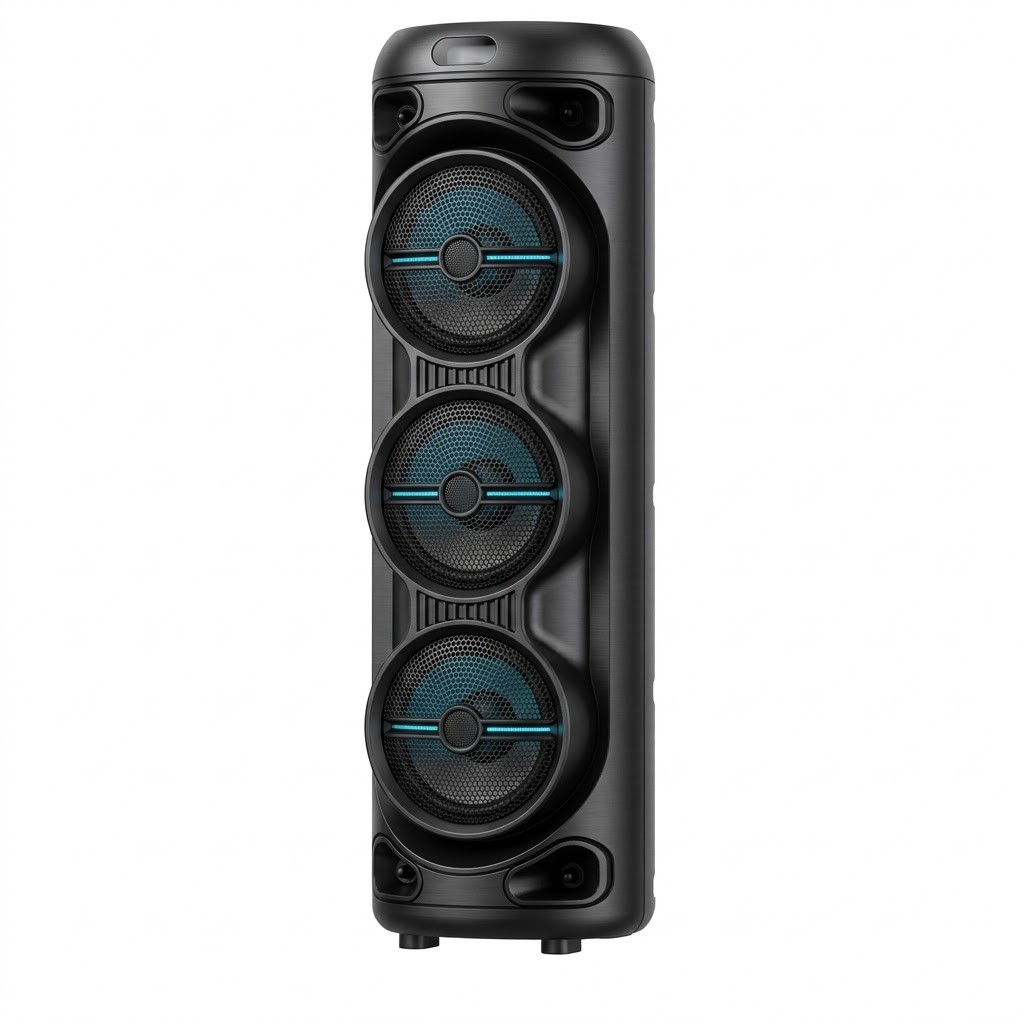 Portativ dinamik, 160 Vt, 10 saat, Qara, Bluetooth
