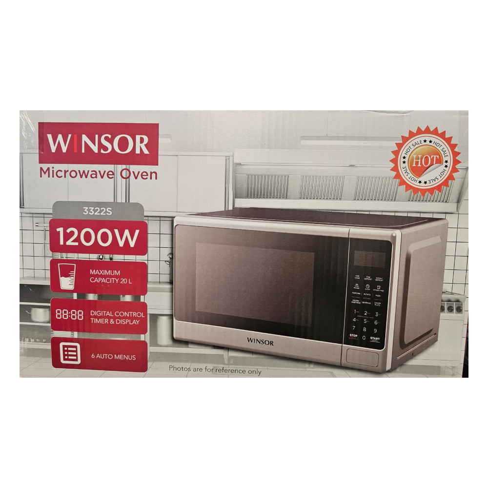 Mikrodalğalı soba Winsor 3322 20 l 1200 W gümüşü