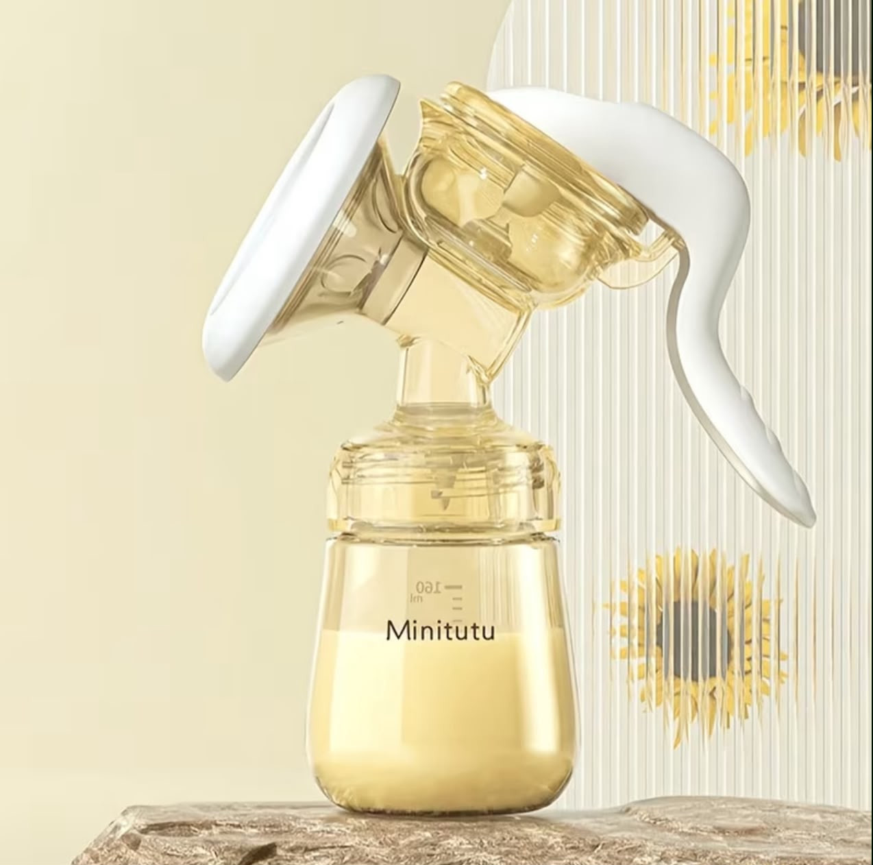 Əl südsouranı Minitutu Mexaniki, 160 ml, Polipropilen, Səssiz rejim