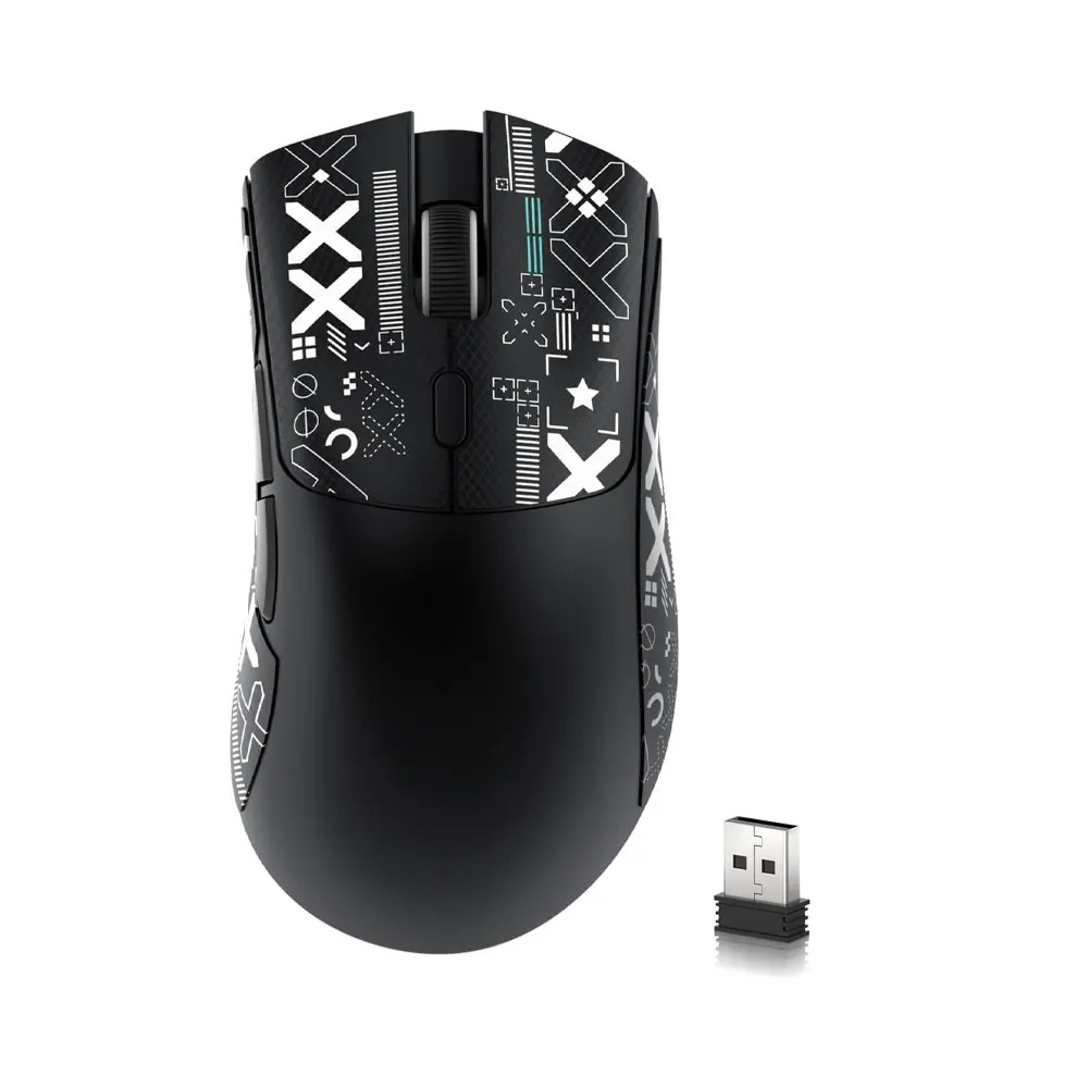 Oyun siçanı Attack Shark R1 Wireless Gaming Mouse Black, Bluetooth/USB-C/USB, Optik, 26000 dpi