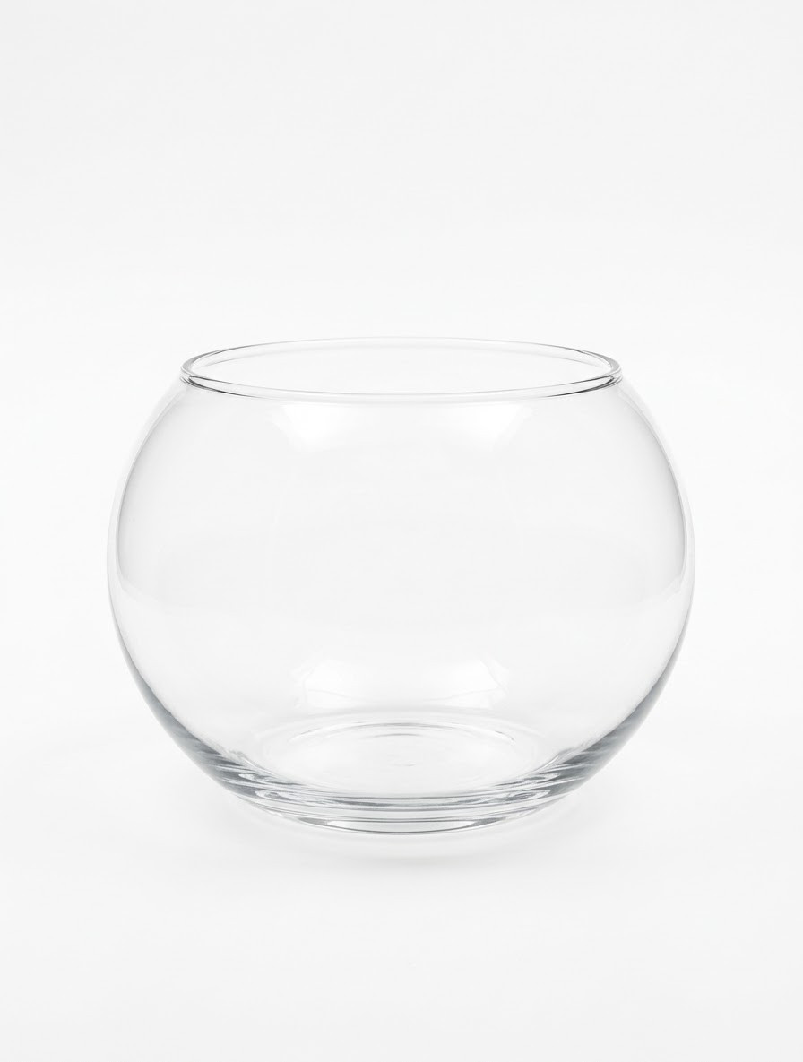 Dekorativ akvarium, şüşə, şəffaf, 11x9 sm