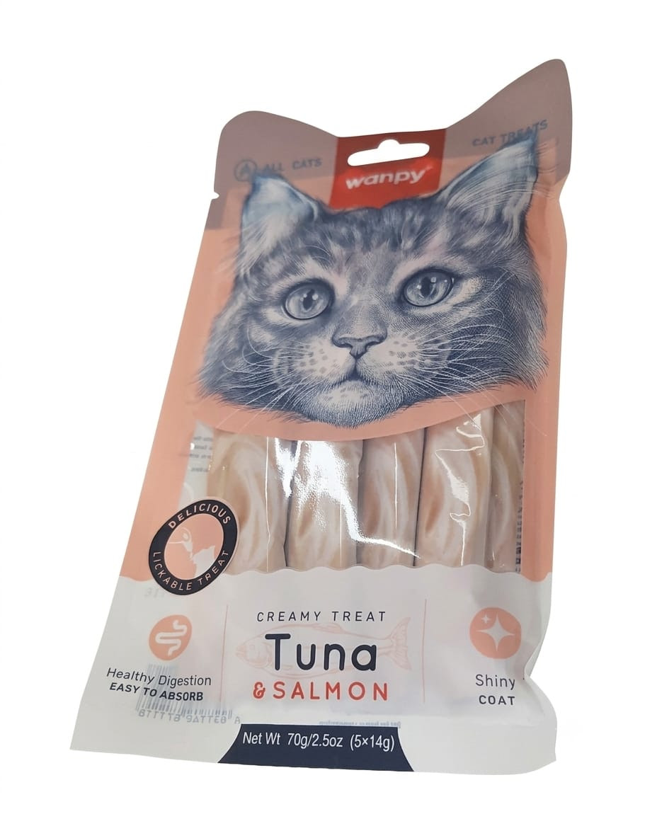 Krem-ləzzət Wanpy Tuna Salmon, 70 q