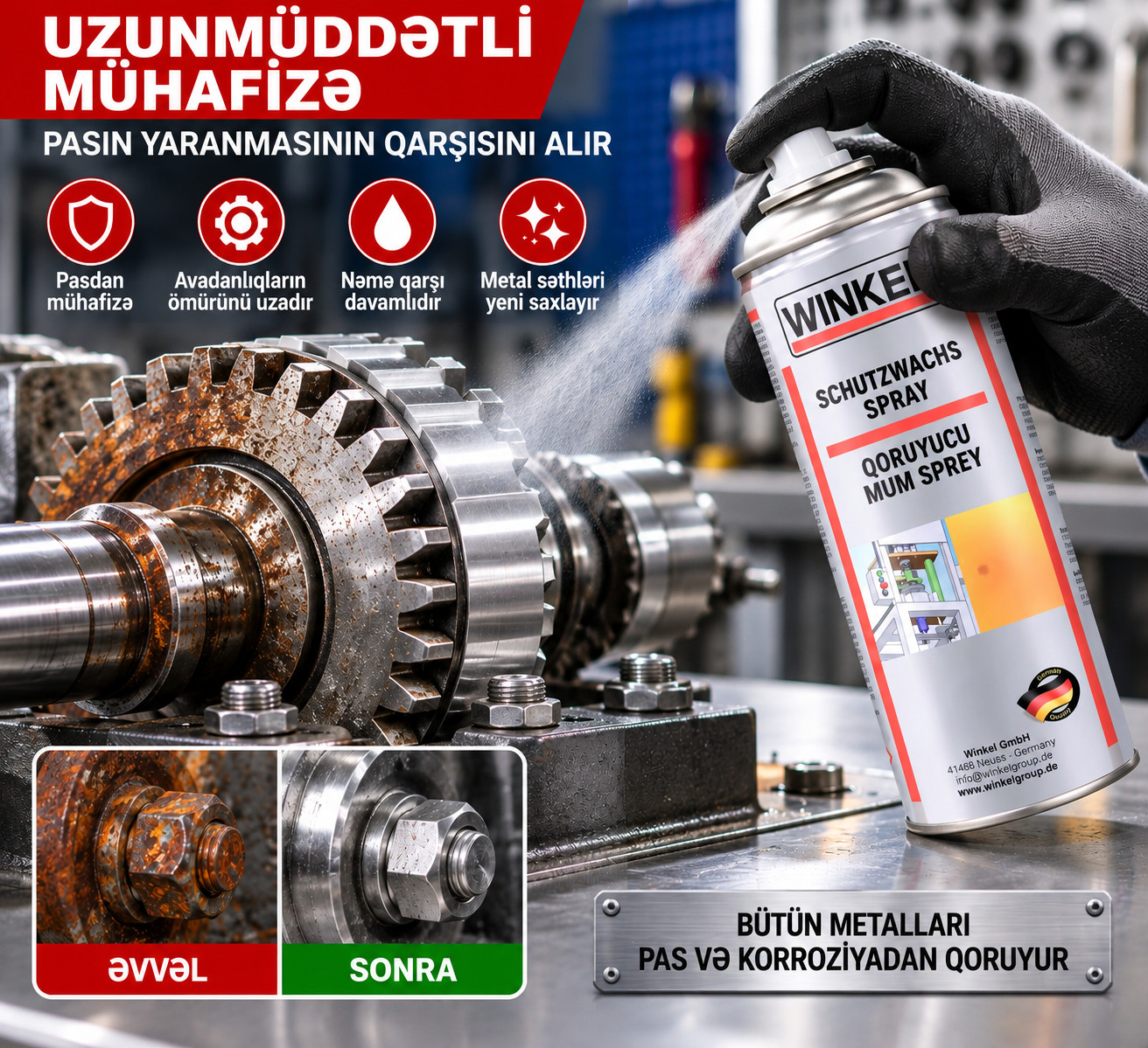 Korroziyadan qoruyan vasitə Winkel W160106, 400 ml