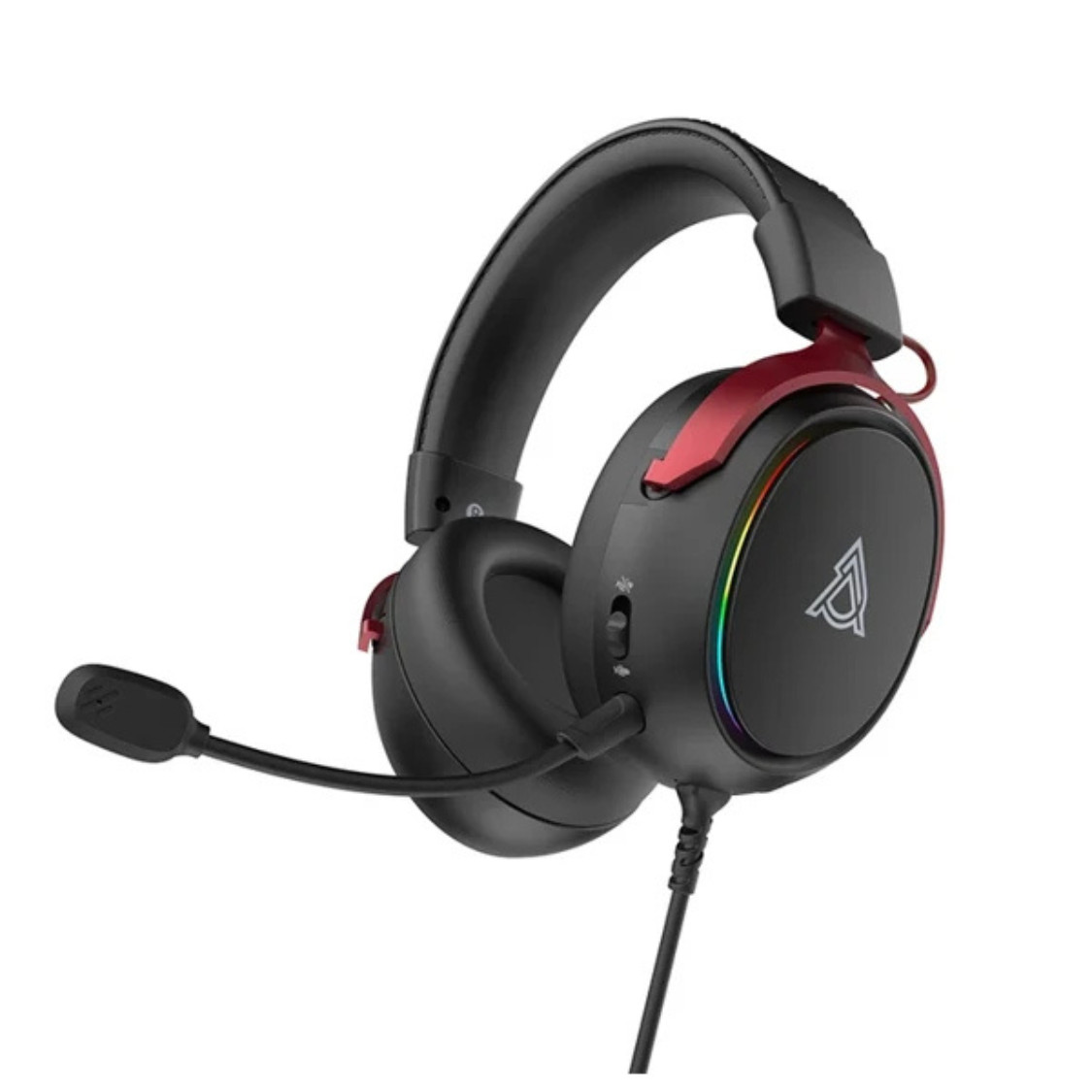 Oyun qulaqlığı Ajazz AHW10 Black RGB PC USB-A 7.1 virtual