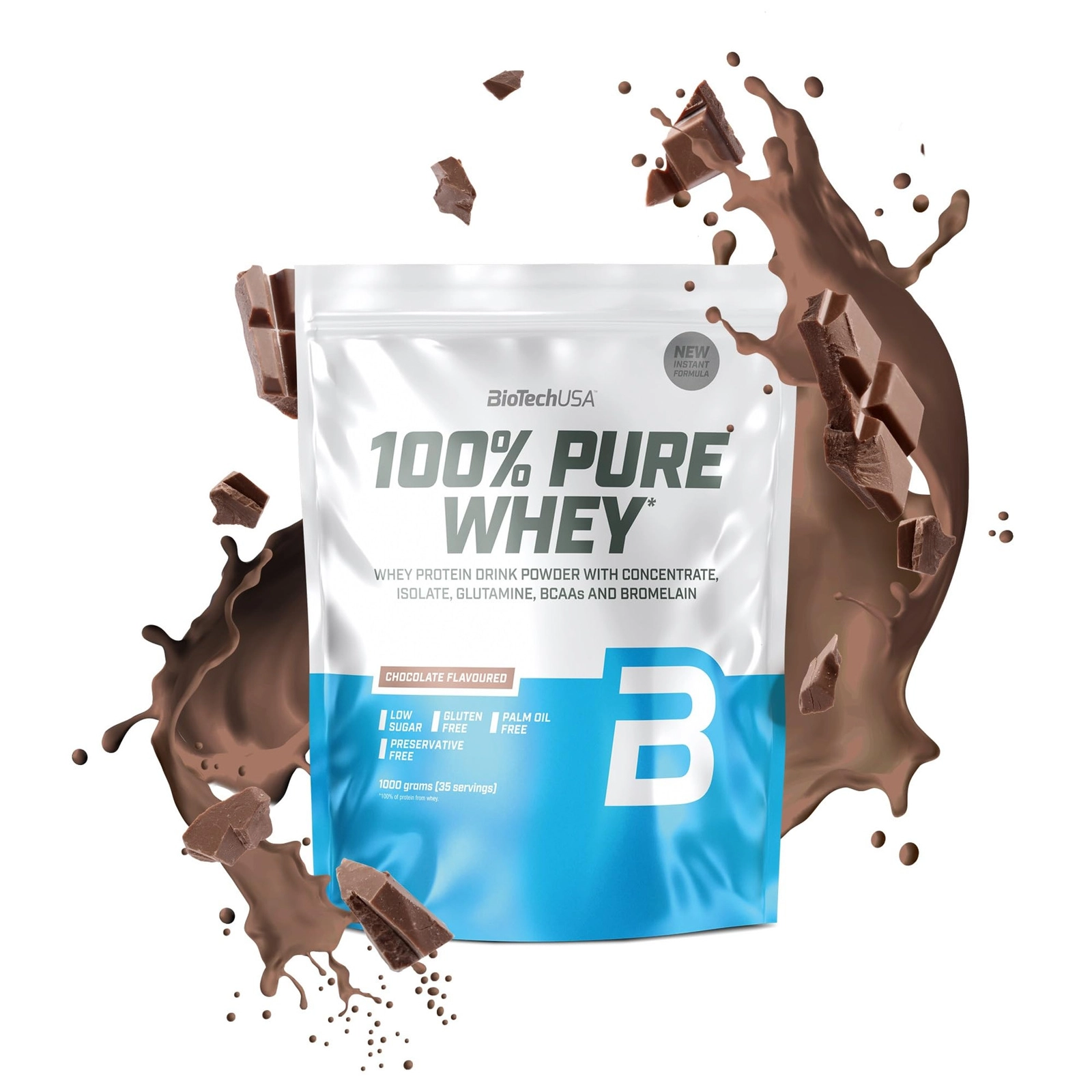 Protein BioTechUSA Pure Whey Chocolate, 1 kq