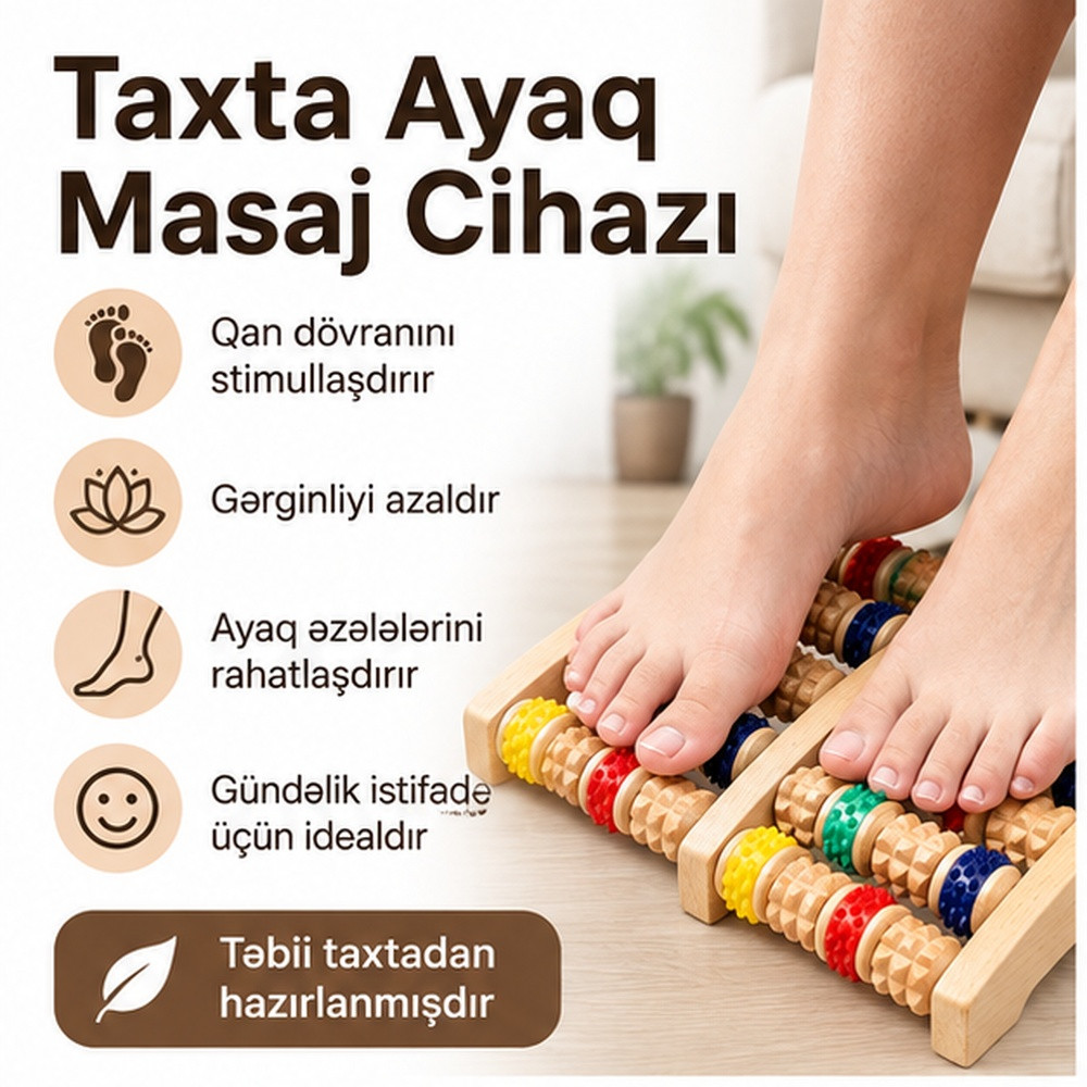 Ayaq masajoru hidromasajlı qəhvəyi