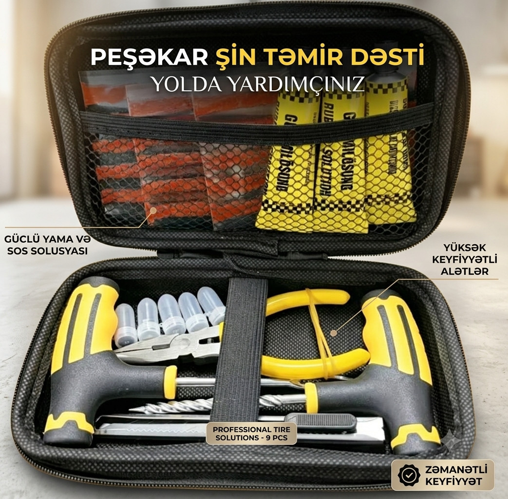 Şin təmir dəsti yamaqlı sarı