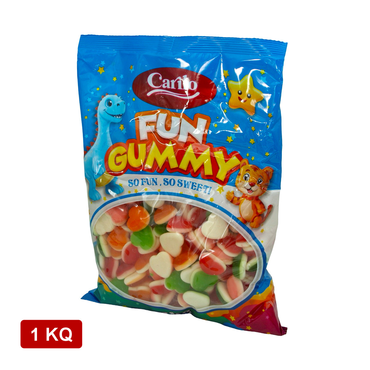 Jelebon Carilo Fun Gummy Heart, 1000 q