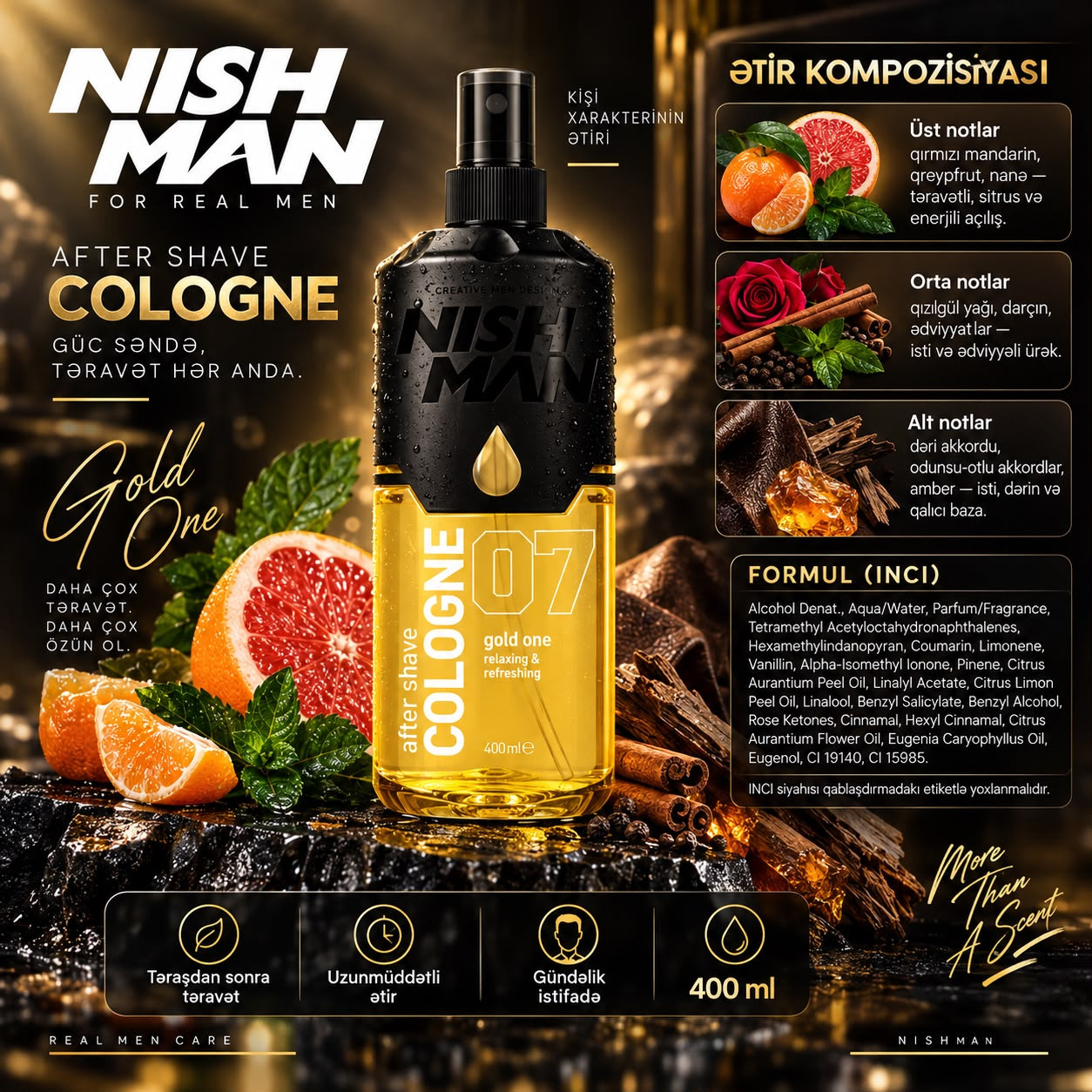 Odekolon No Brand After Shave 07, 400 ml