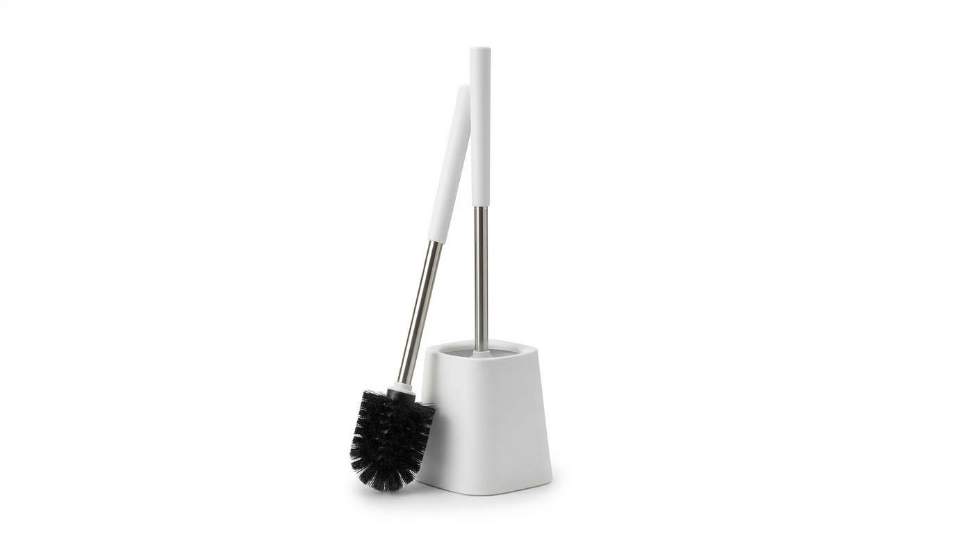 Tualet fırçası 13693, döşəməüstü, abs-plastik, silikon, 10 sm