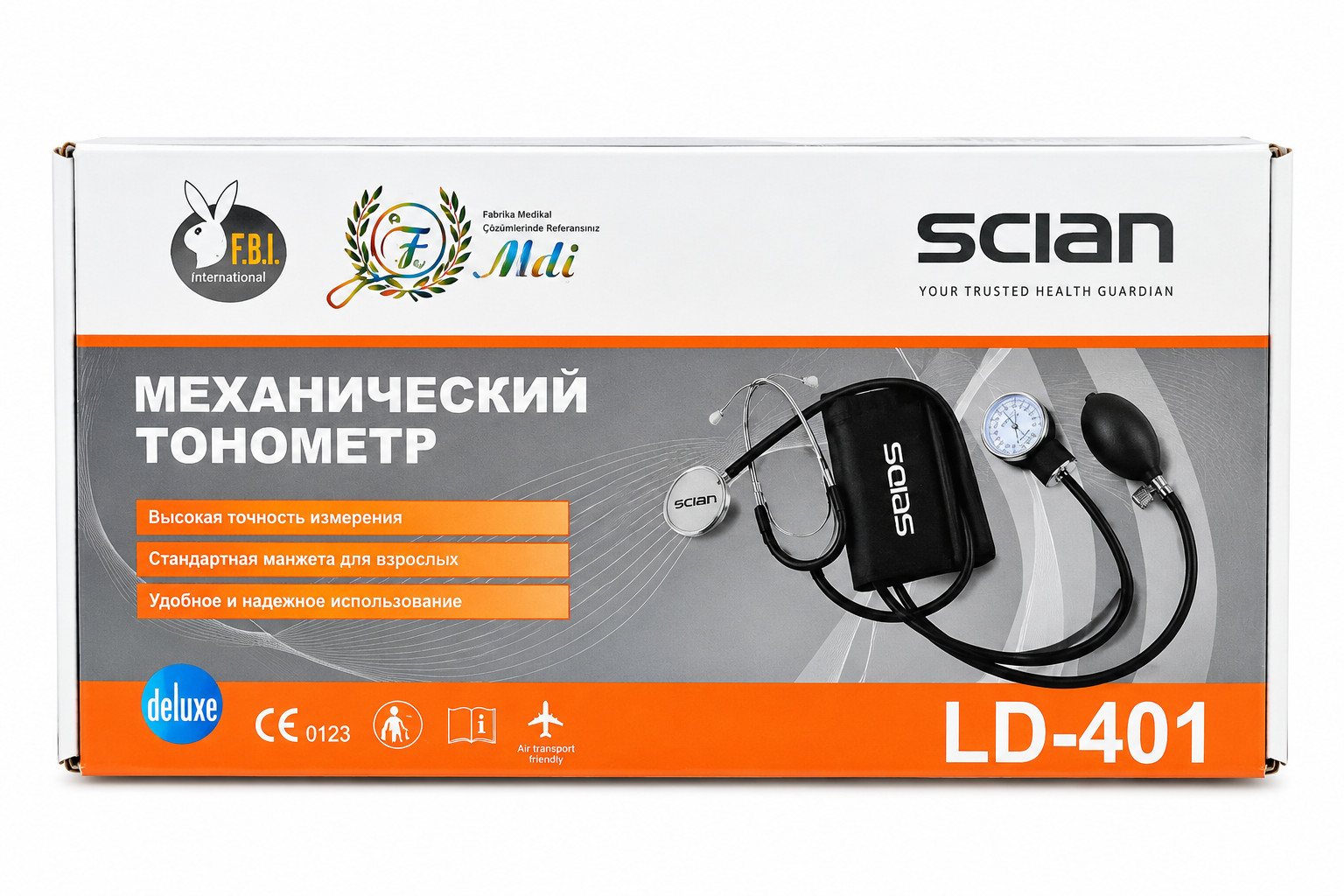 Tonometr Scian LD-401, mexaniki, 22-32 sm, qara