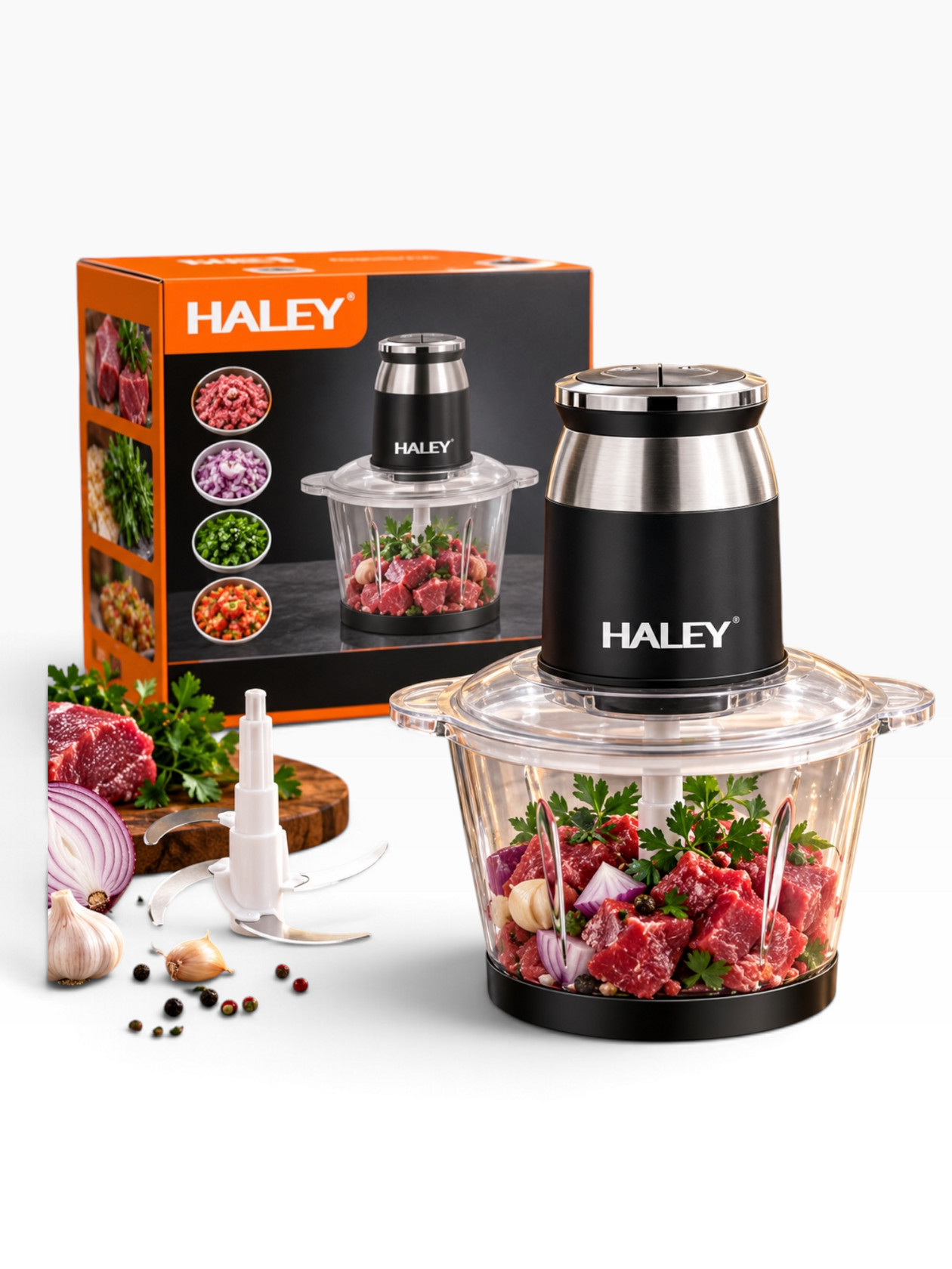Doğrayıcı 1200 W 3.5 l şəffaf