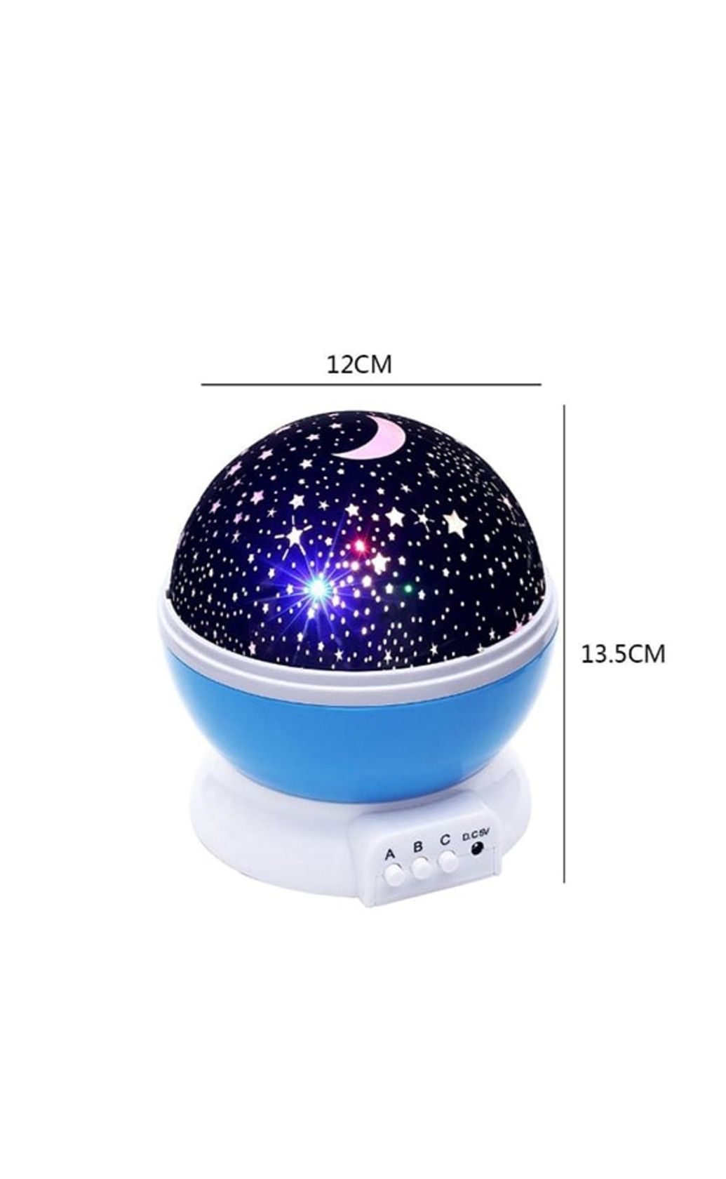 Gecə proyektoru Galaxy, plastik, göy